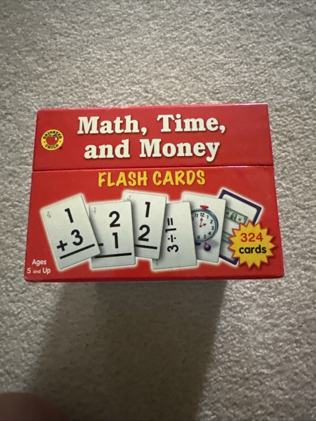 Math Time And Money & Telling Time Flash Cards 6 Sets Of 54 Cards Each Learning