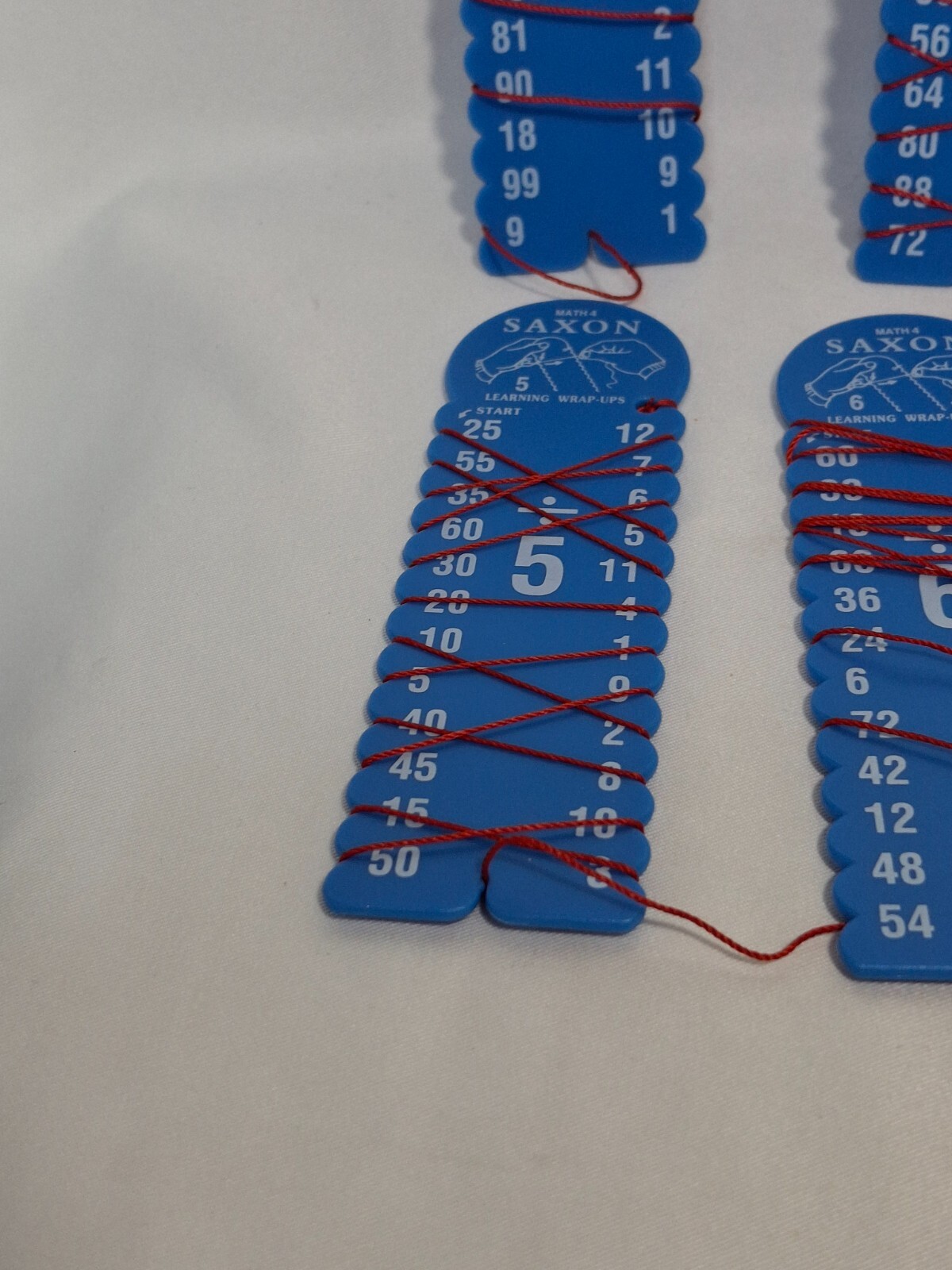 Saxon Math 4 Division Learning Wrap-Ups Keys, Blue, School Home, YOU CHOOSE
