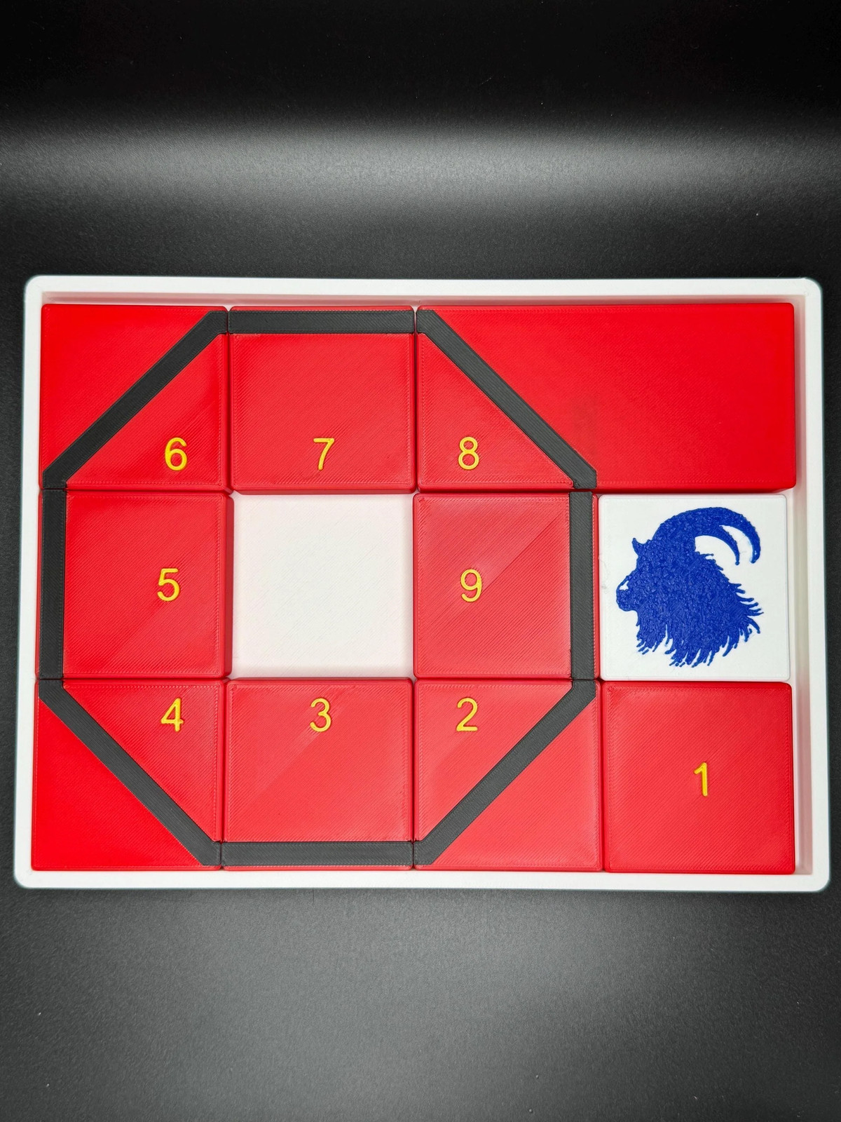 Get My Goat Puzzle – Modern Recreation of 1914 Sliding Puzzle – Large 3D Puzzle