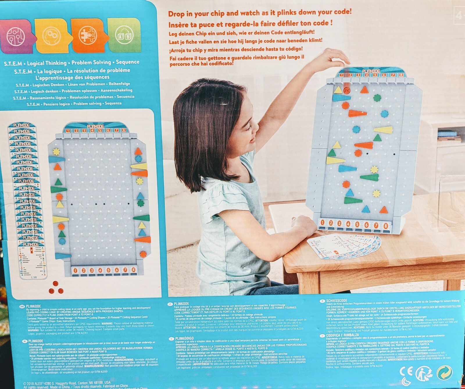 Alex Future Coders PLINKODE S.T.E.M. Learning Problem Solving Game 48pc
