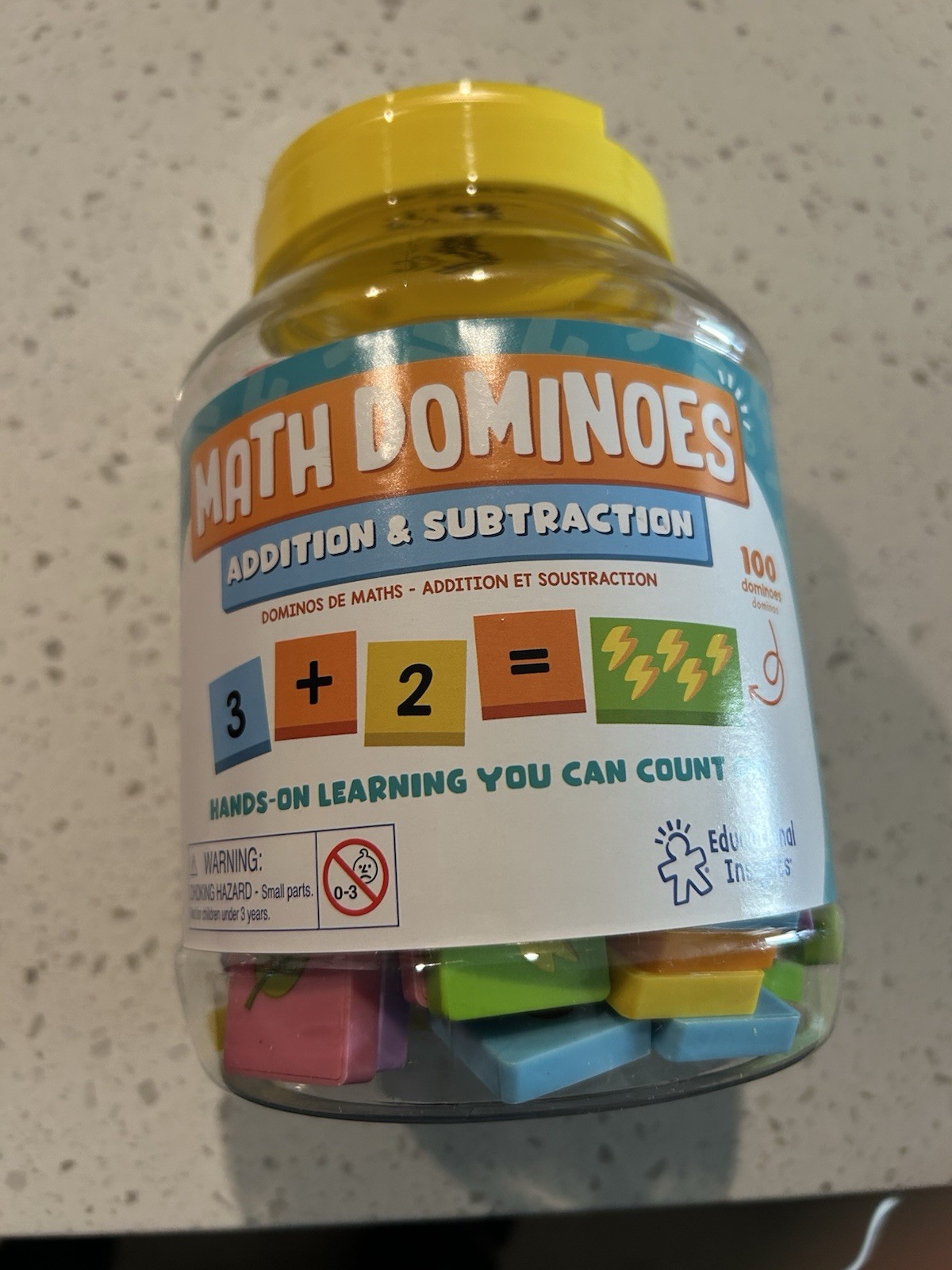 Educational Insights -60 Symbol & 40 Pictures Math Dominoes Add & Subtraction