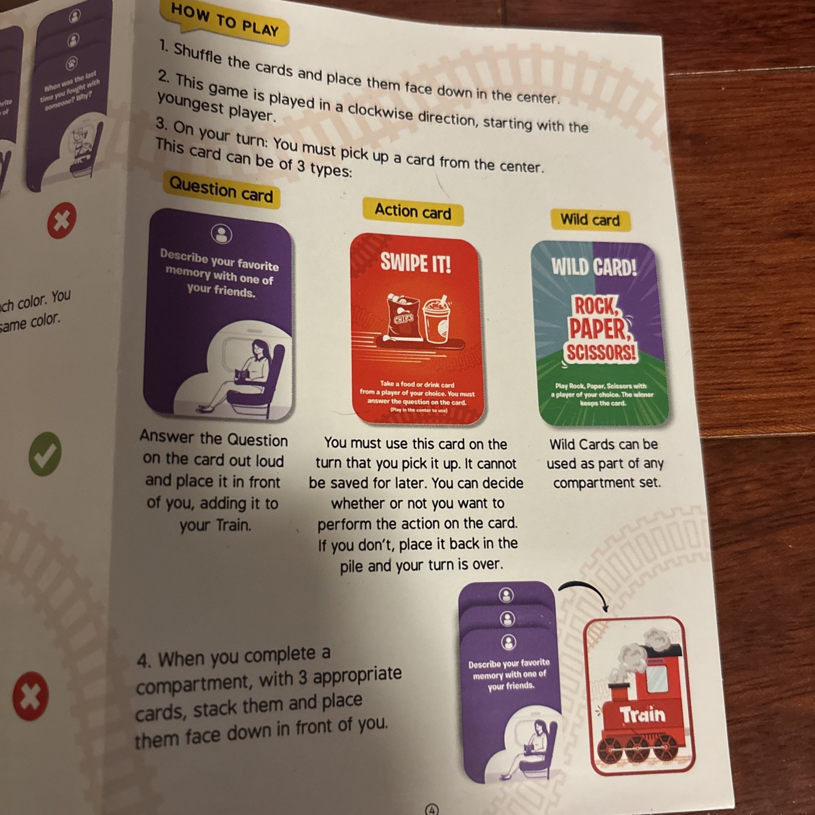 Train of Thought Card Game Travel & Family Game for 6 +Year up. Skillmatics