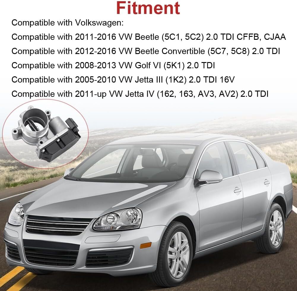 Electronic Throttle Body Assembly Replacement for 03G128063S 03G128063T 03G 128
