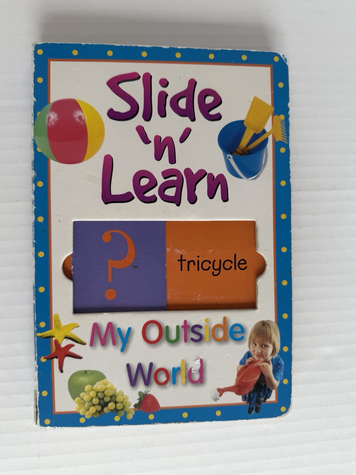 Bendon Slide ‘n’ Learn My Outside World Multicolor Book Kids Age 3-4 2005
