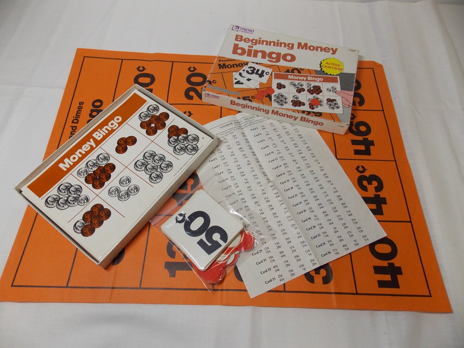 Vintage Money Bingo Game – COMPLETE – Trend – 1977 – T-097
