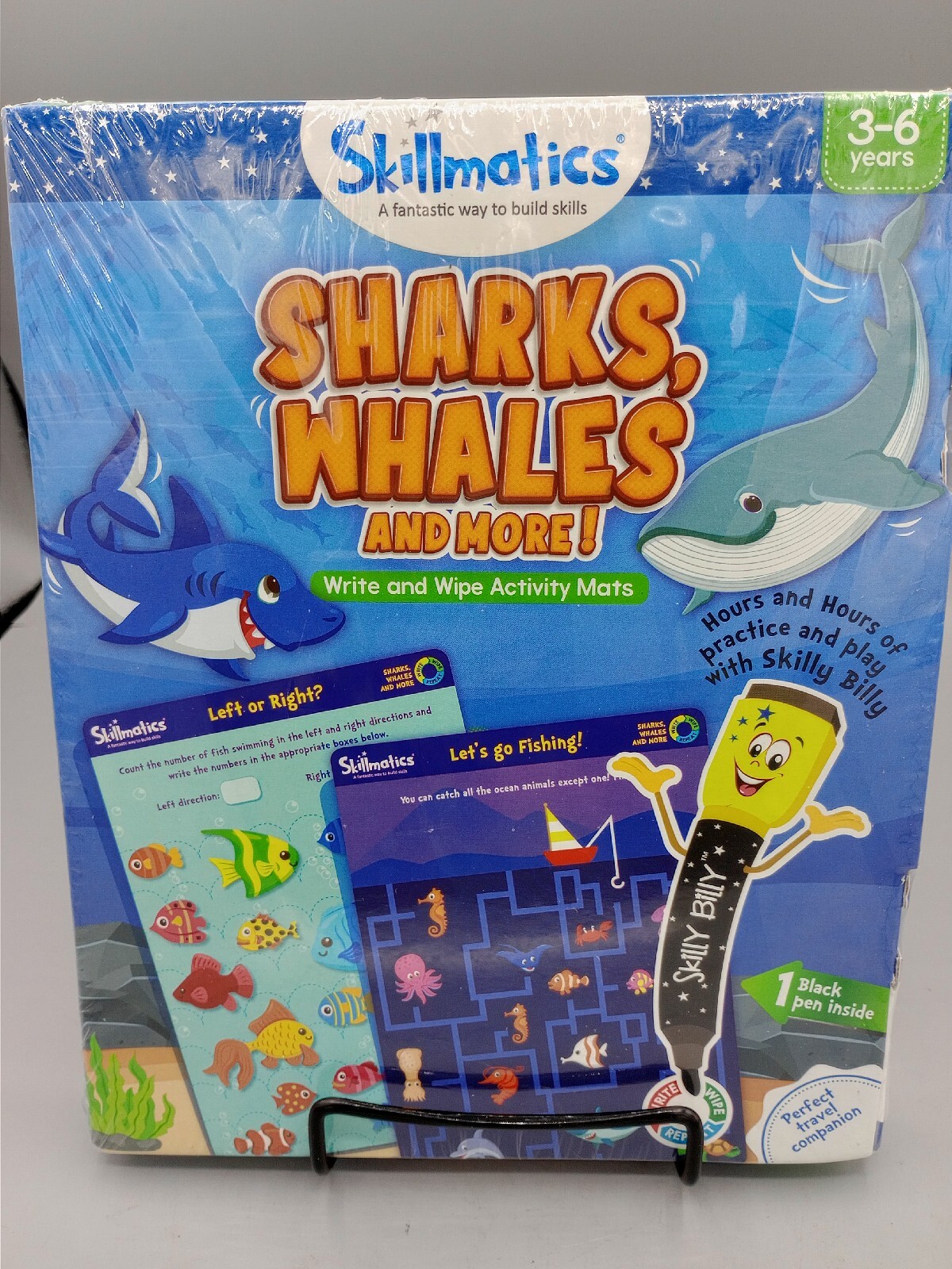 Skillmatics Educational Game: Sharks, Whales & More Reusable Activity Mats NEW