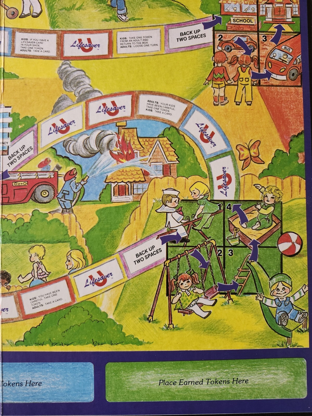 1985 Ungame Lifesaver Game. Parents teach your child safety.
