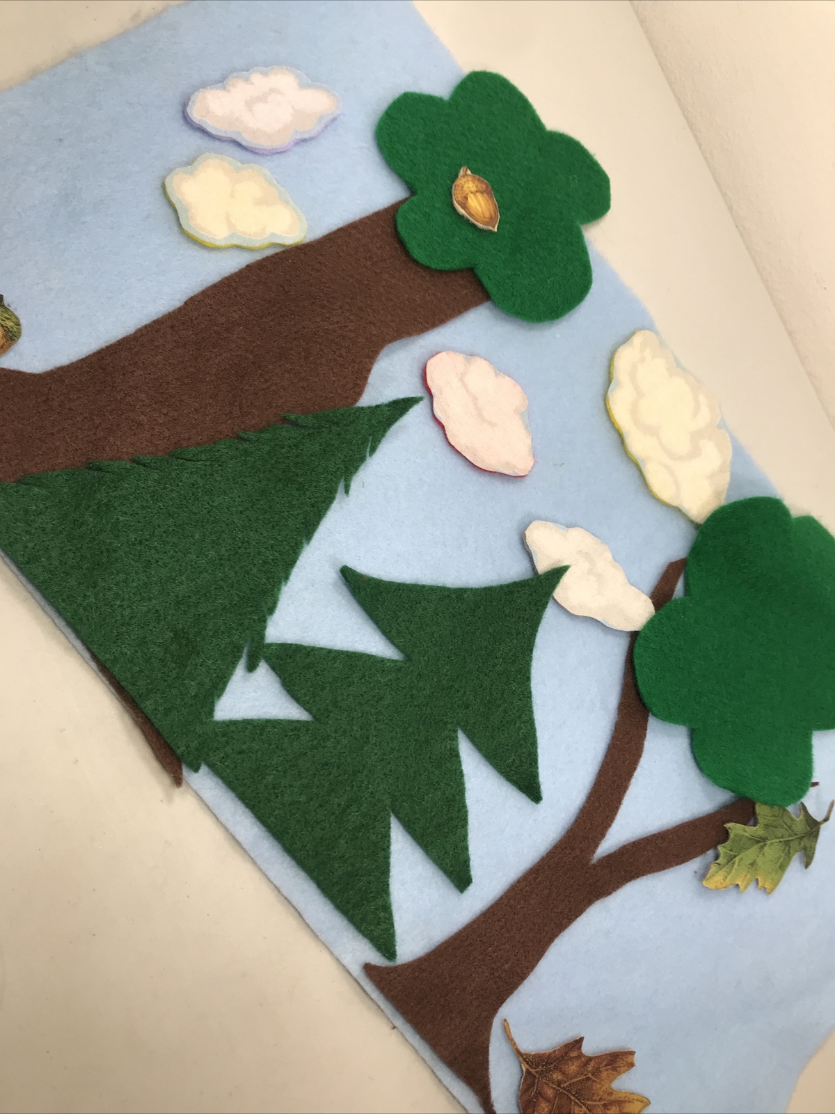 Forest Felt Flannel Pellon Pieces Storyboard Lot Of 16 Including Blue Sky Sheet