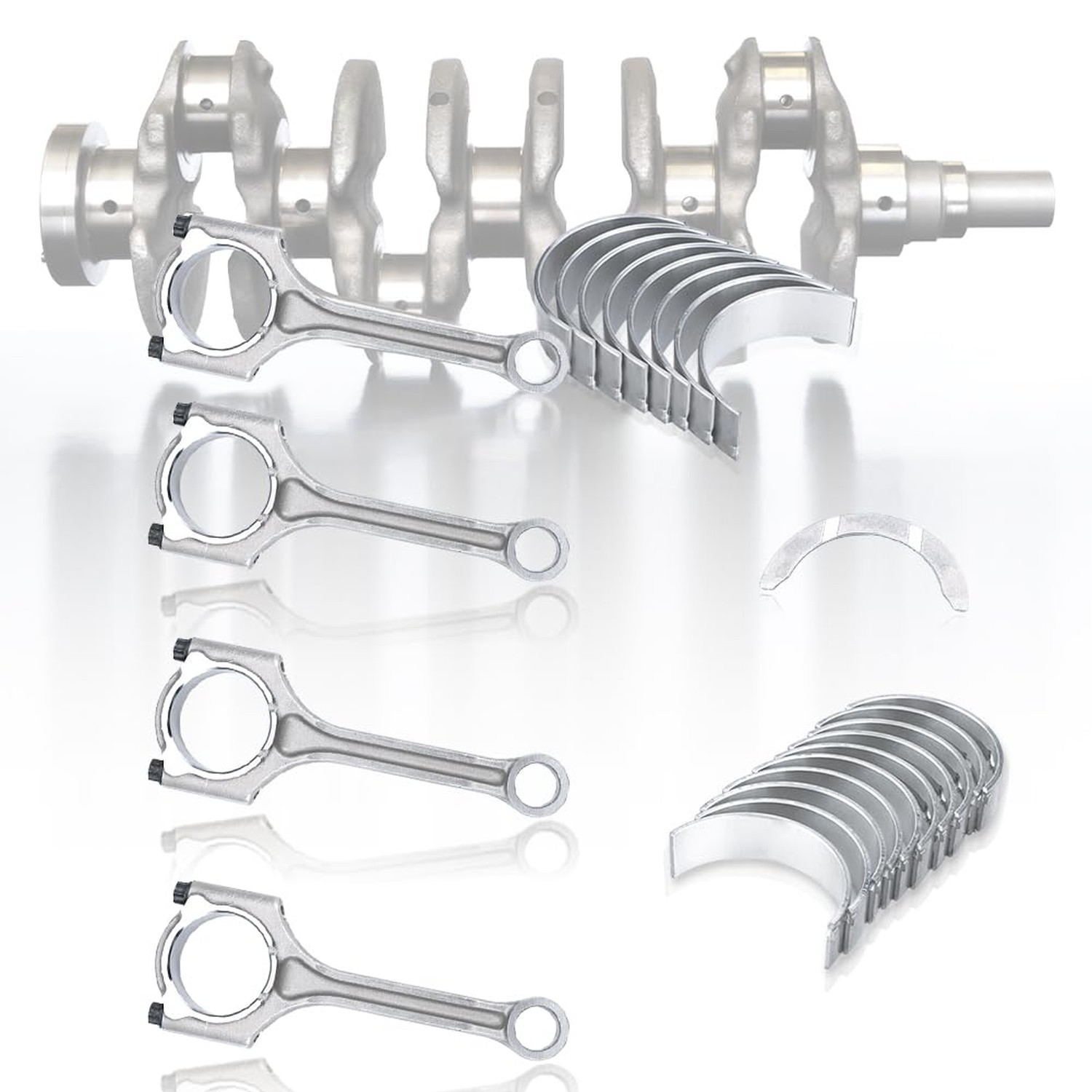 JDMON Engine Crankshaft Connecting Rod Bearing Kit Compatible with Hyundai El…