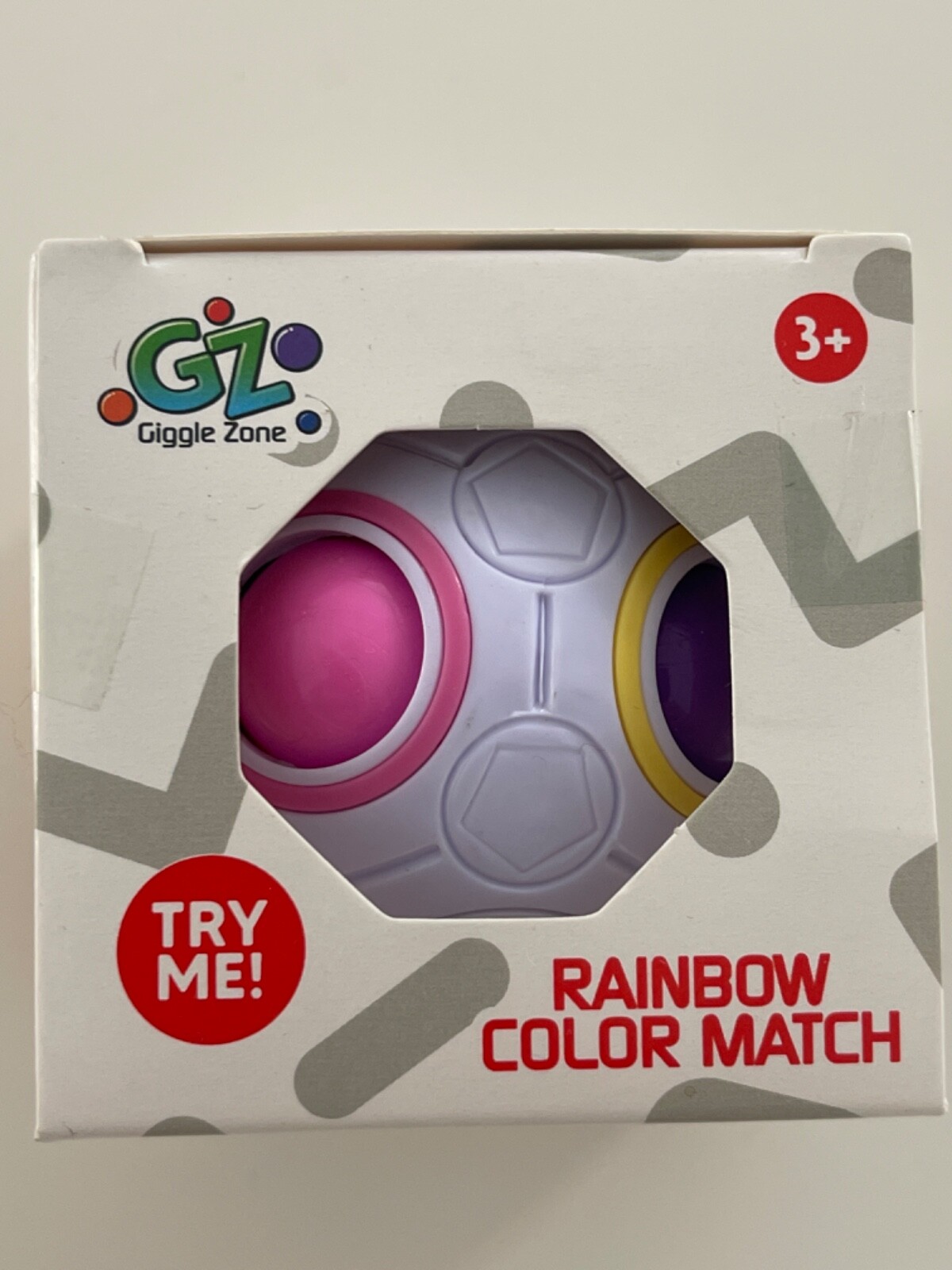 Giggle Zone Rainbow Color Match Puzzle Ball Novelty Toy NEW