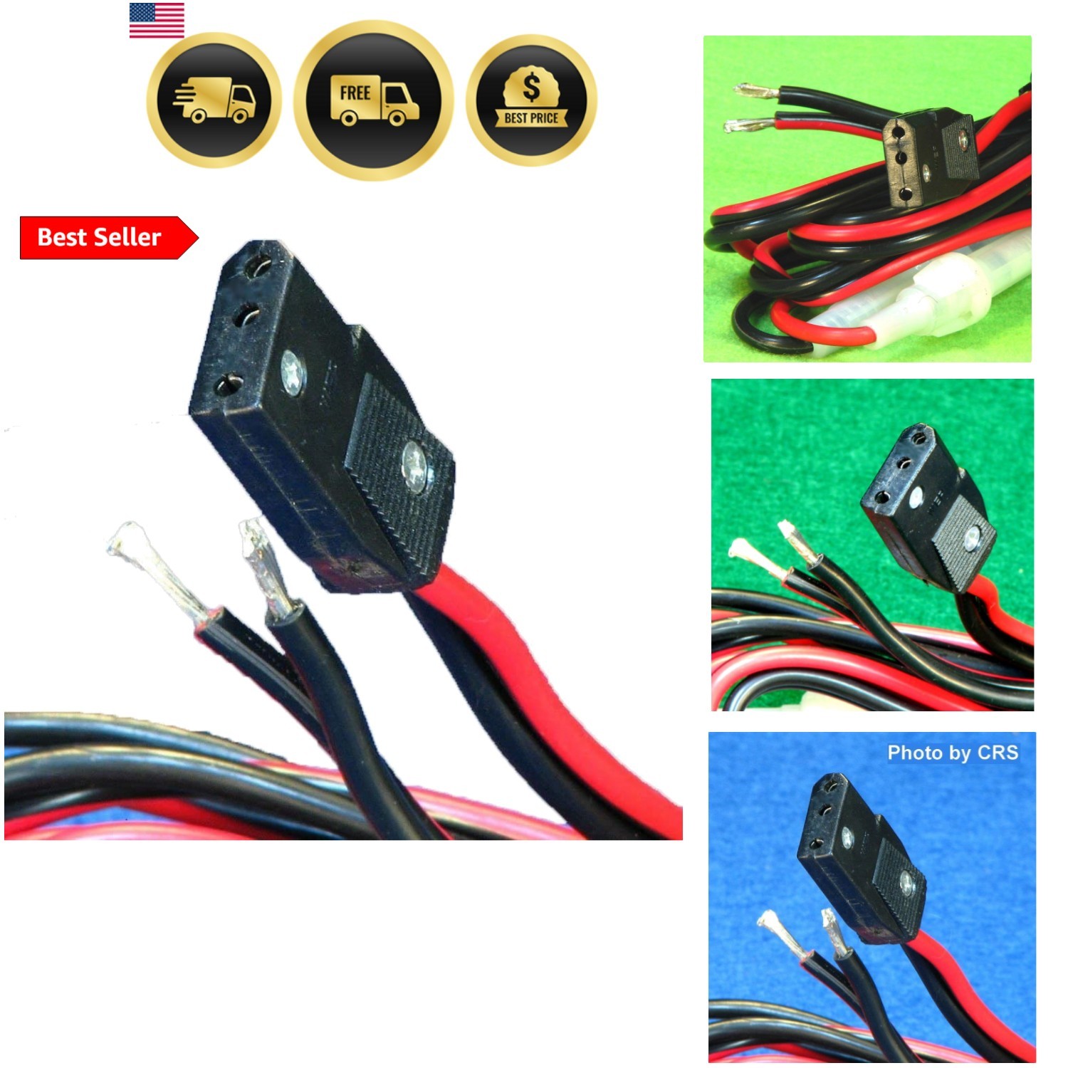 3 pin POWER CORD Extra HEAVY Duty 12 Ga for CB / Ham radios – CB3AXX