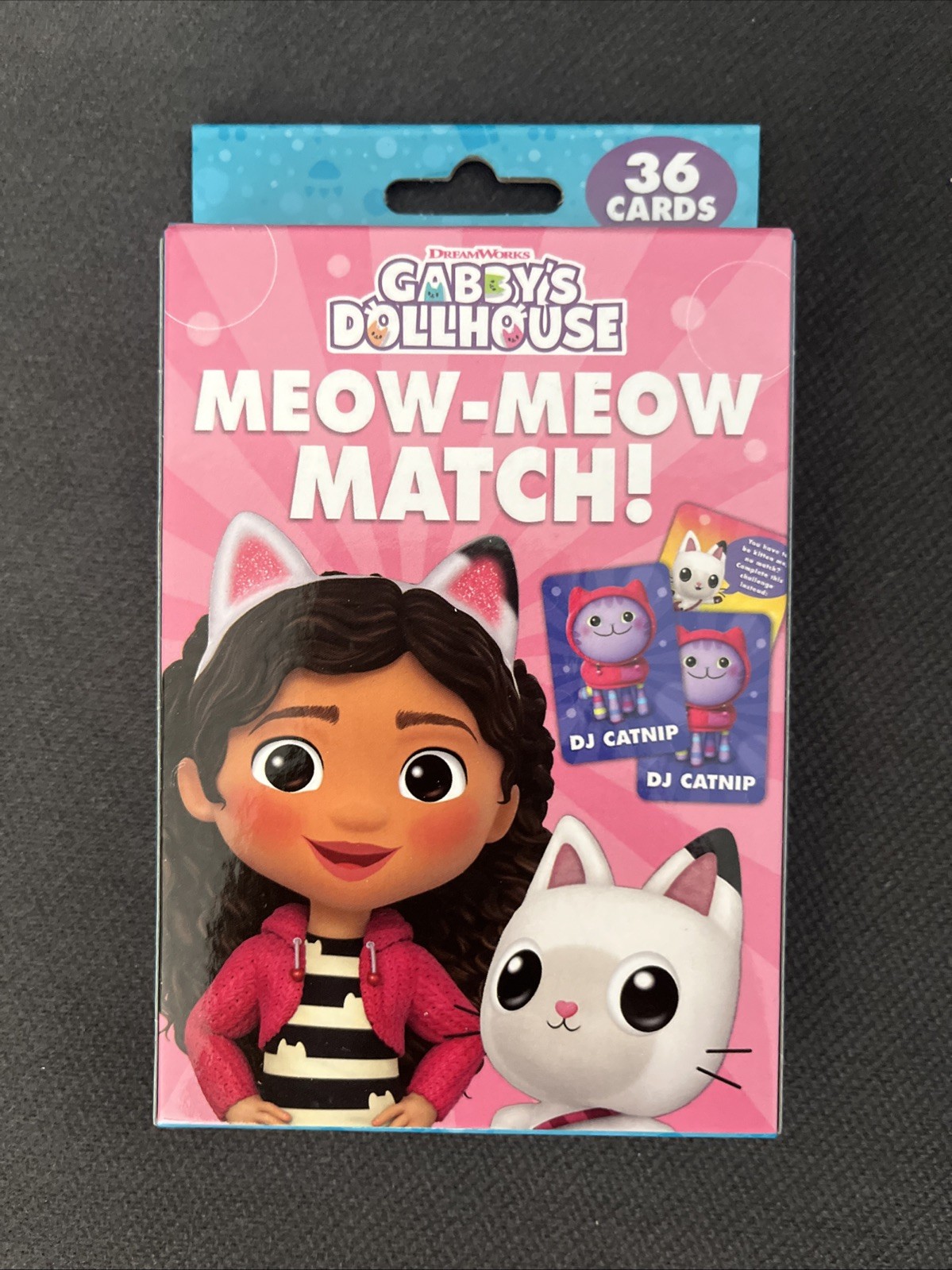 Gabby’s Dollhouse Meow-Meow Match Memory Game Pack 36 Learning Cards New In Box