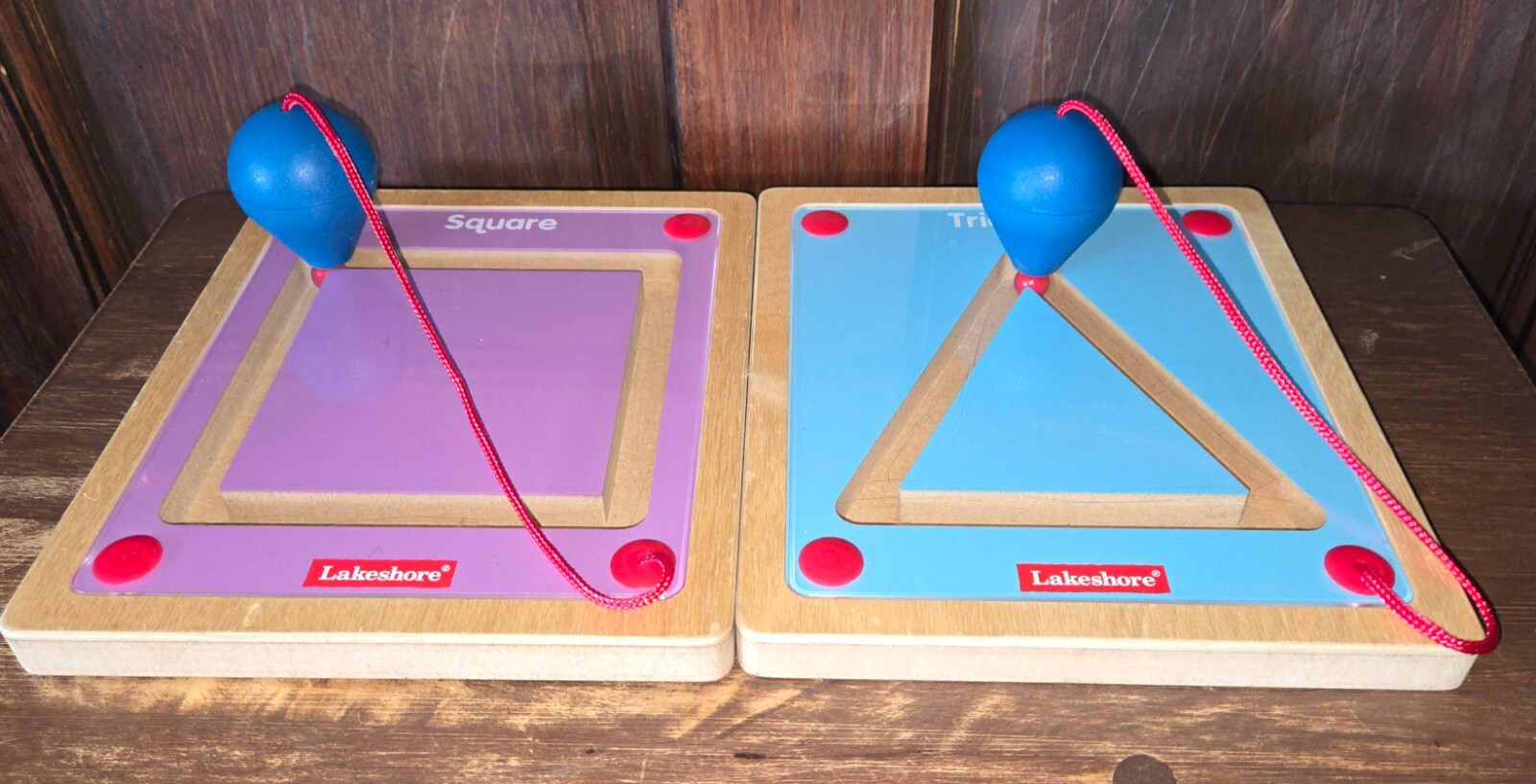 Learn My Shape Magnetic Board Set Square Triangle Qty2