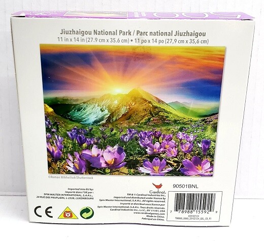 CARDINAL 500 PIECE PUZZLE JIGSAW SET NATIONAL PARK LITTLE ROCK OLD MILL LAKE