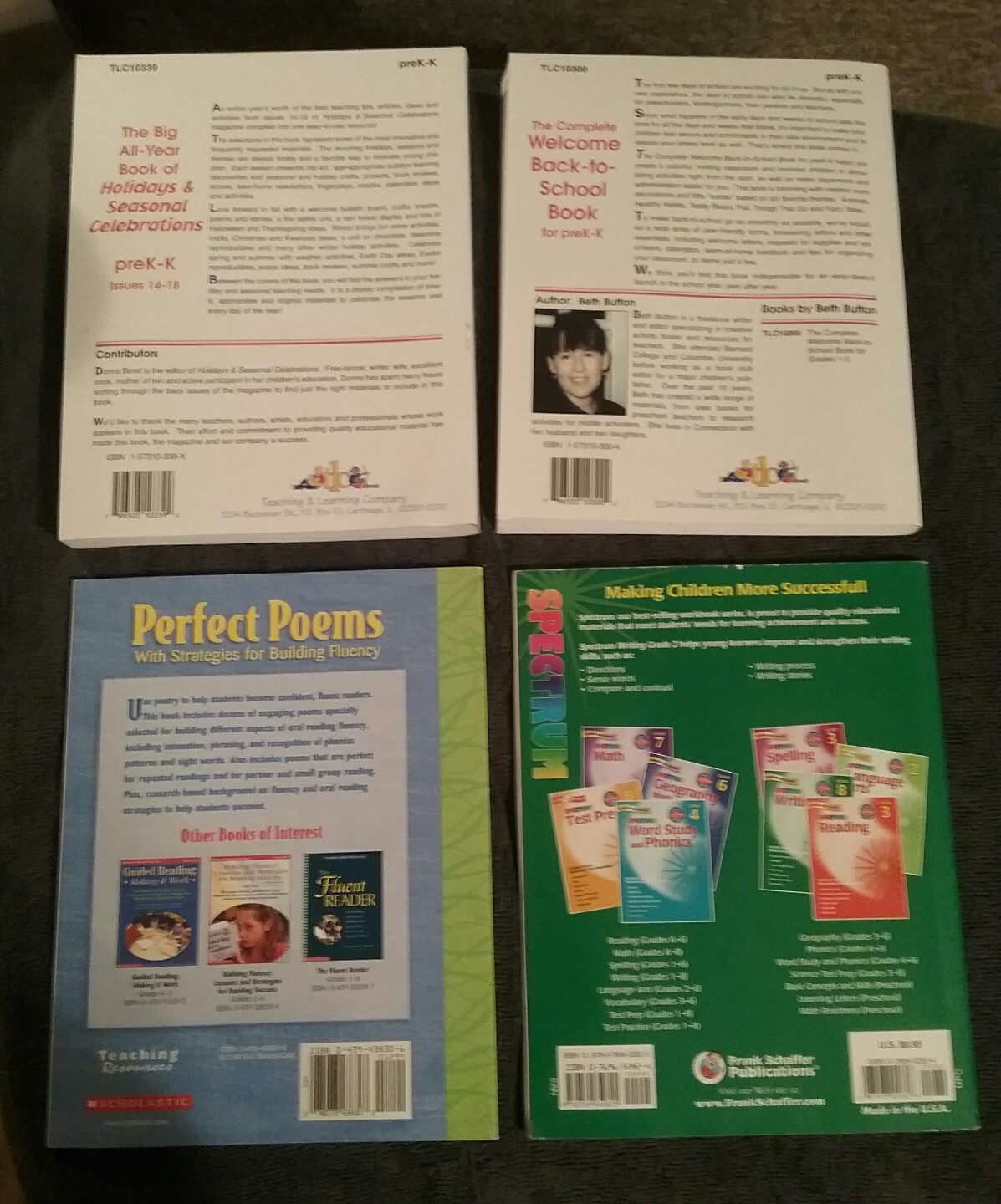 Lot of Lesson Books Holiday Perfect Poems Writing Pre-K 2nd Grade Teachers Home