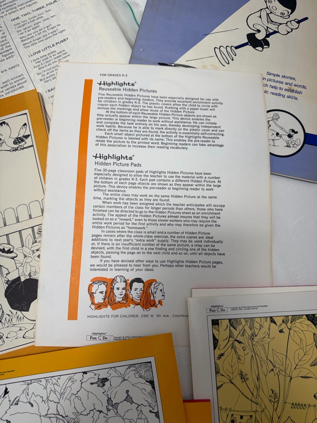 Vintage 1970 Highlights For Kids Teachers Fun Do Pack Grades K-3 New Old Stock