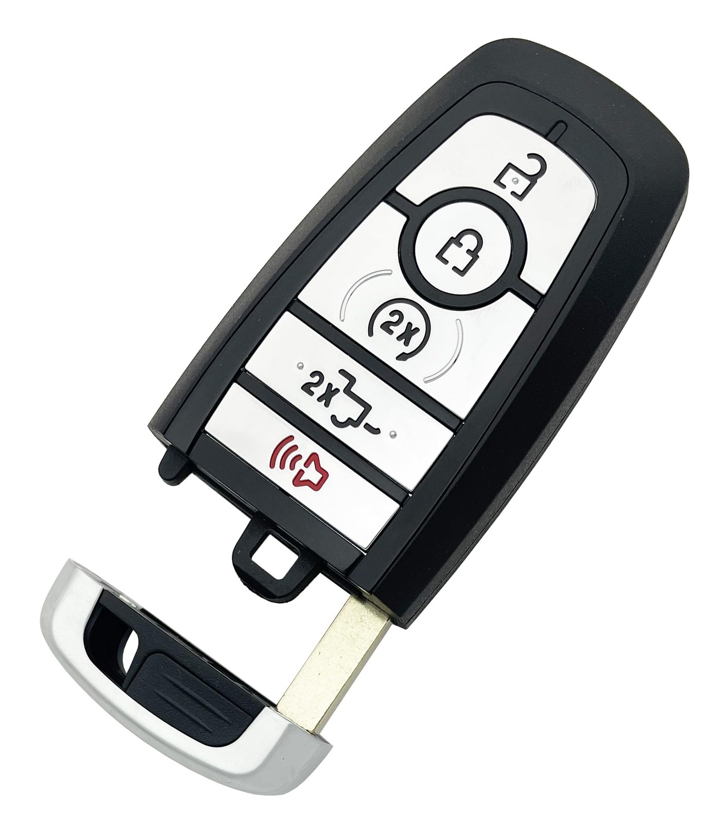 Horande Replacement Key Fob Shell fit for Ford Fusion Edge Mustang s, Silver