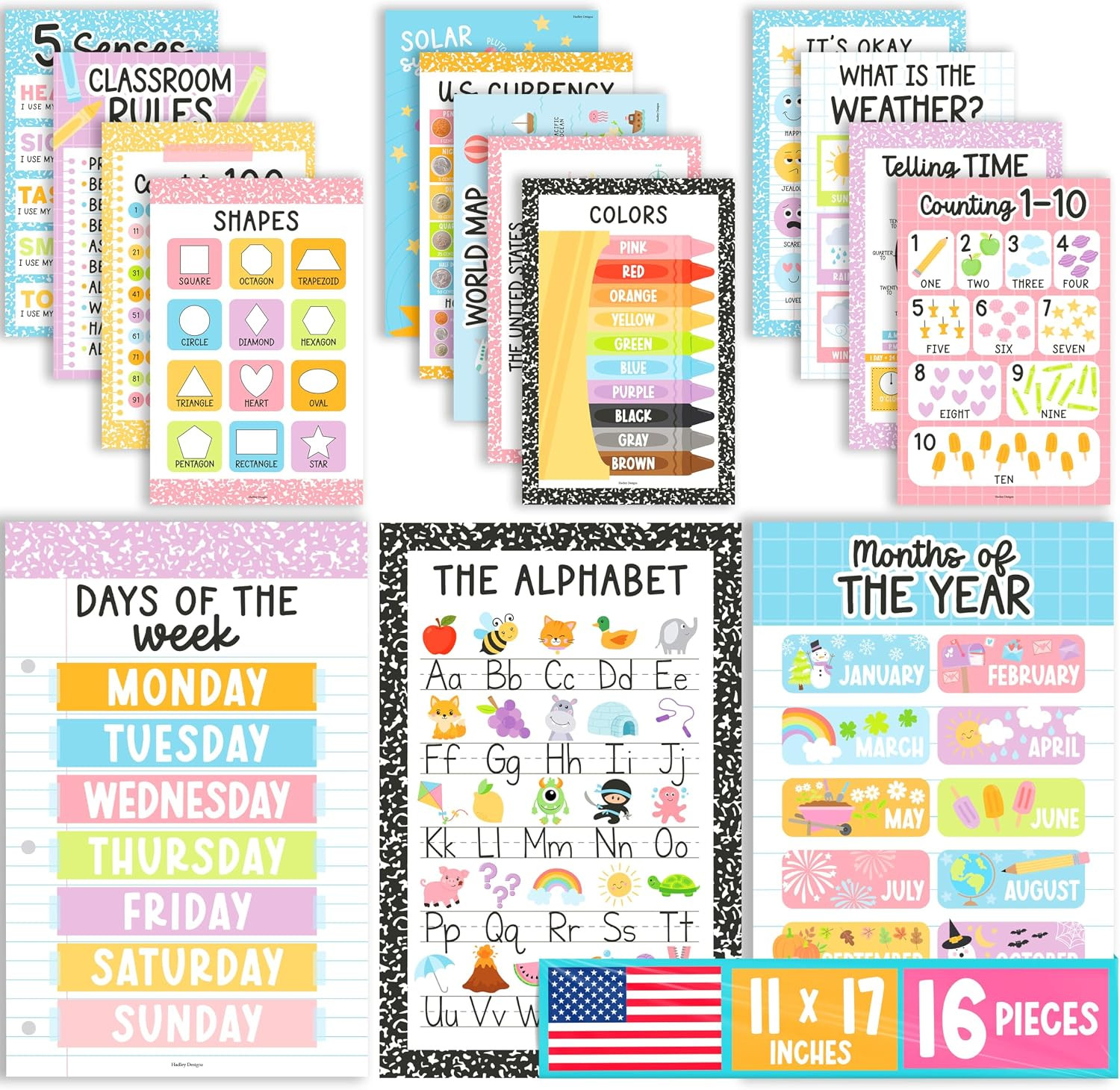 16 Educational Posters for Classroom Decor – Learning Posters