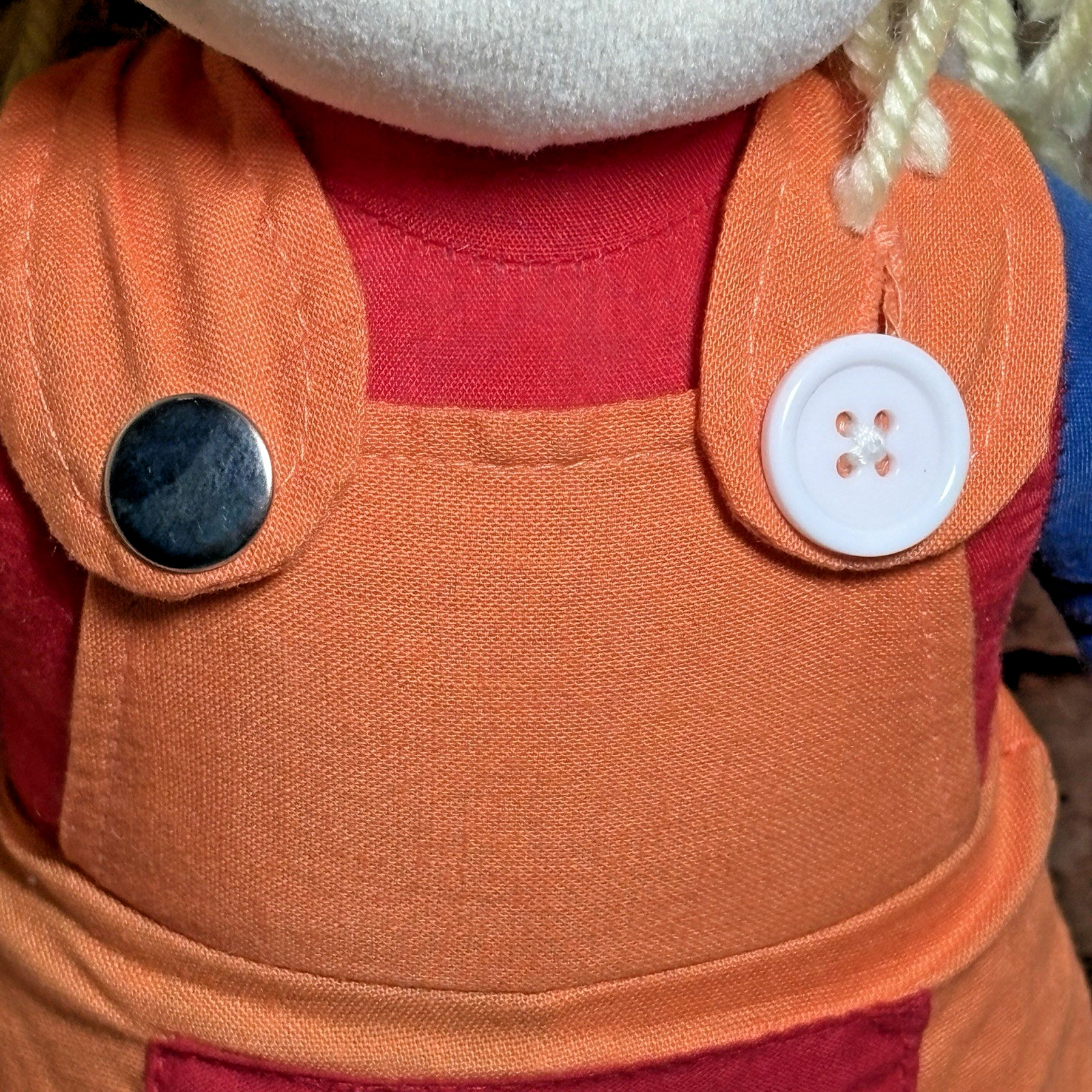 Childrens Factory Learn to Dress Doll Plush Stuffed Girl Pigtails Zipper Button