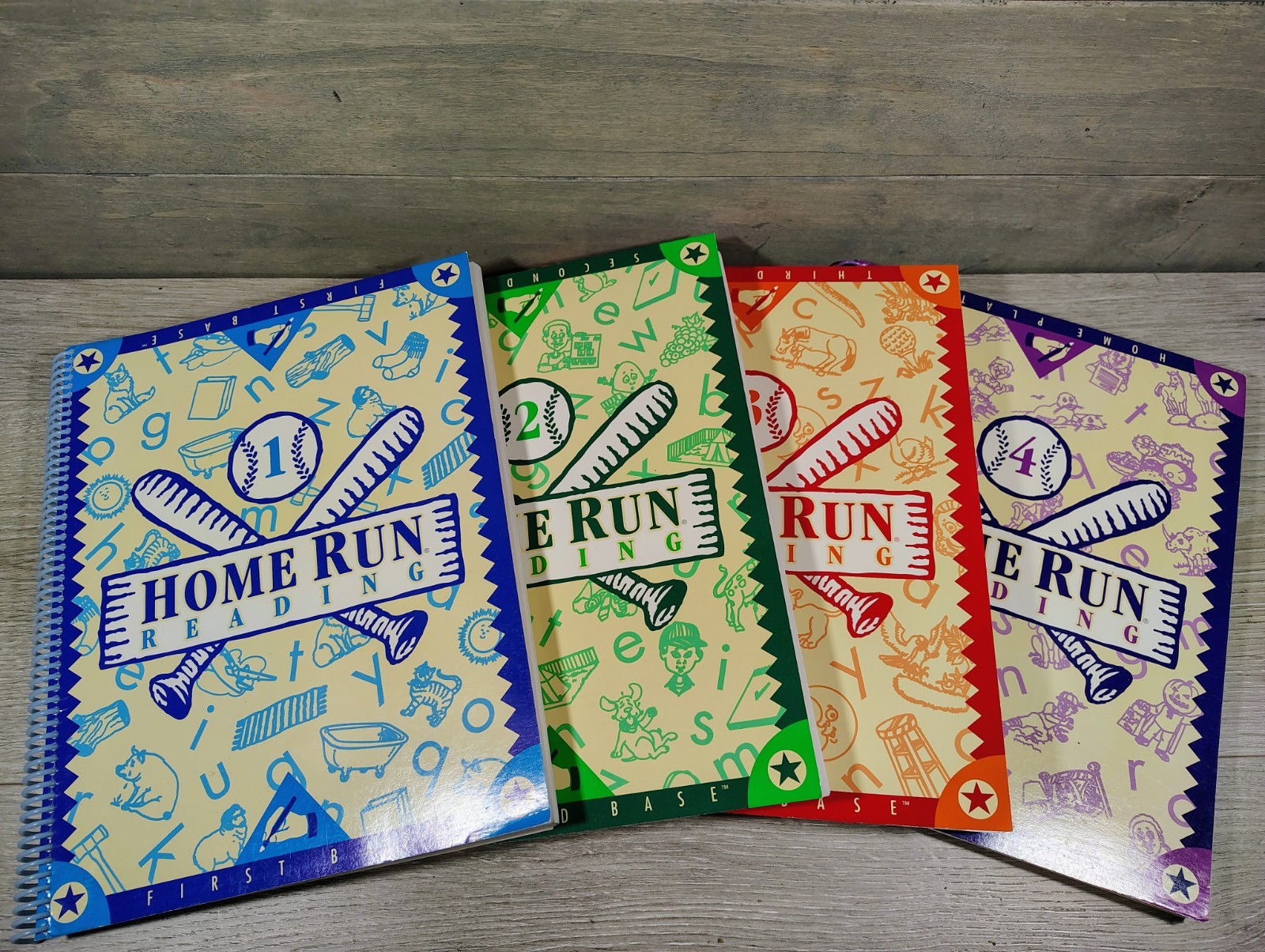 Learn to Read Program by Educational Insights 4+ Home Run School Workbooks Tapes
