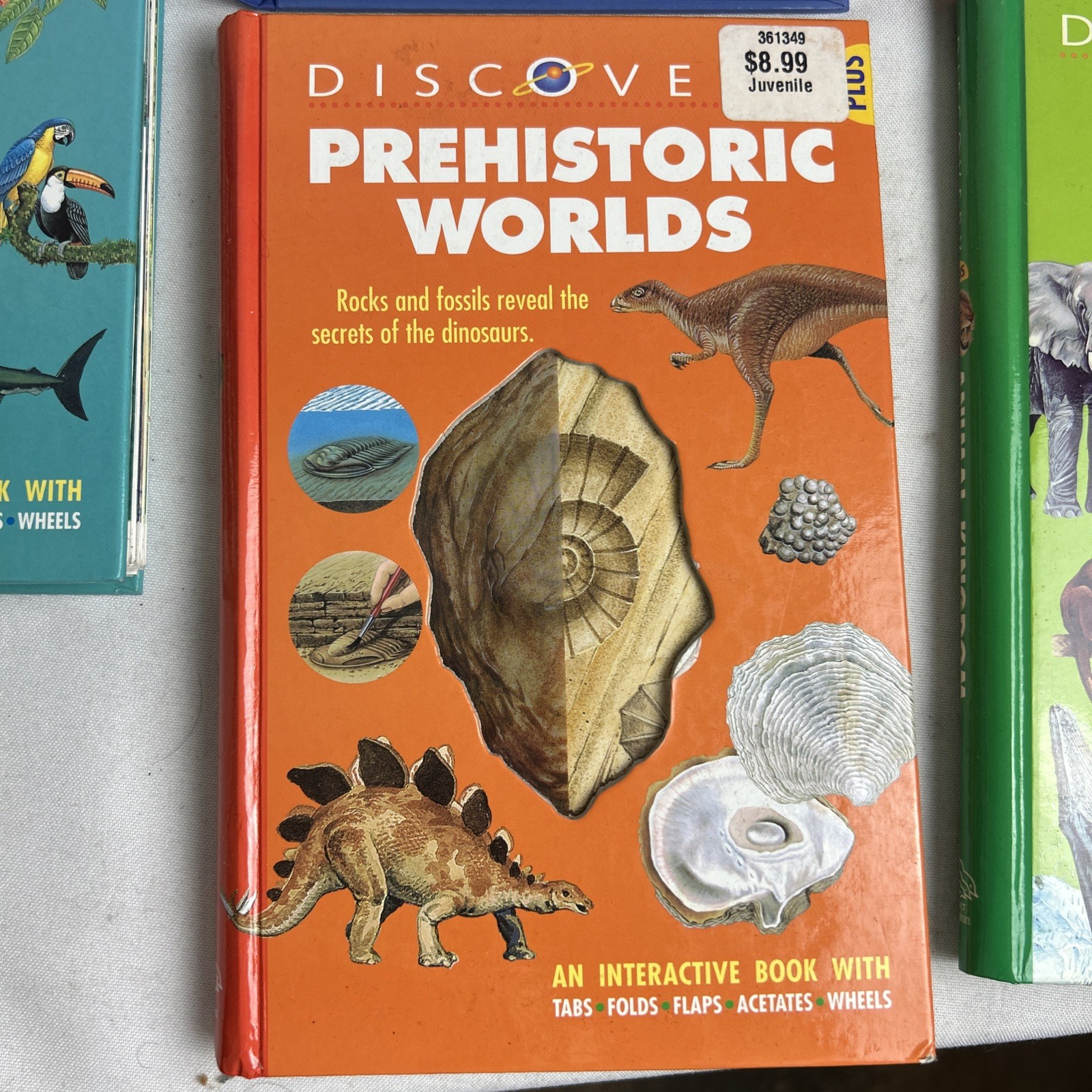 Lot Of (5) Discovery Plus Books INTERACTIVE/Fold Outs / Tabs/ Wheels / Acetate