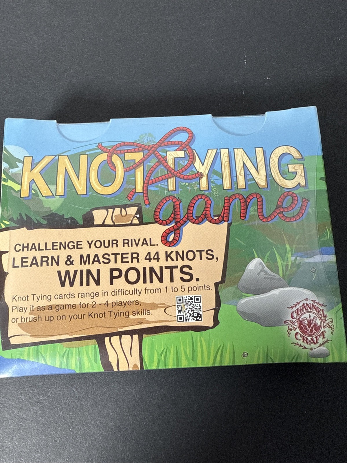 Knot Tying Game Camper’s Challenge Learn and Master 44 Knots – New Sealed Age 8+