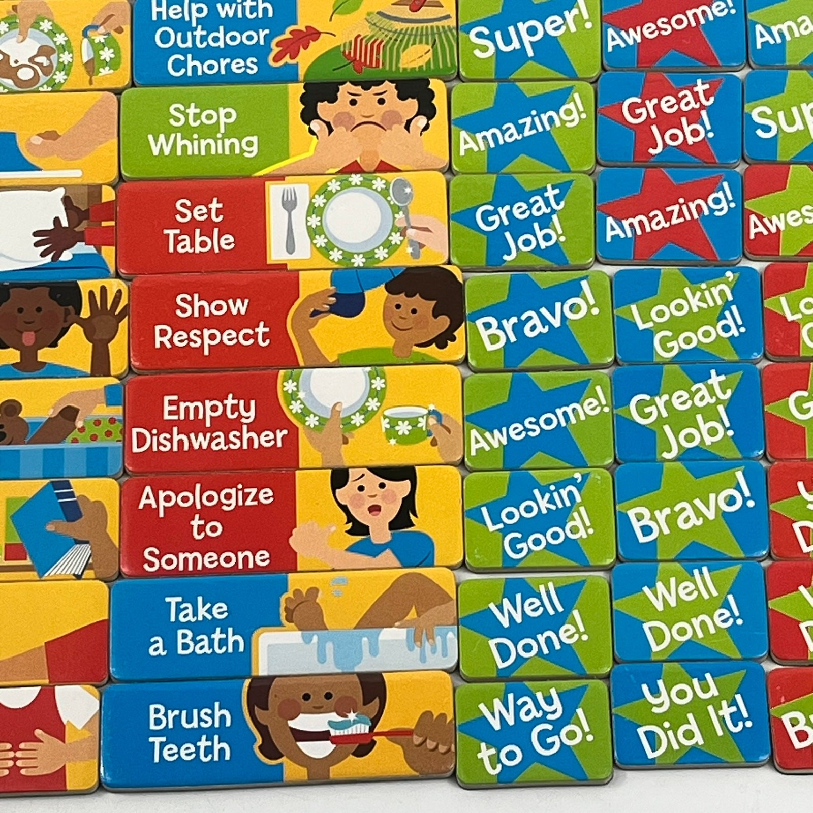 Melissa & Doug Magnetic Responsibility Chart Replacement Magnets Chores Rewards