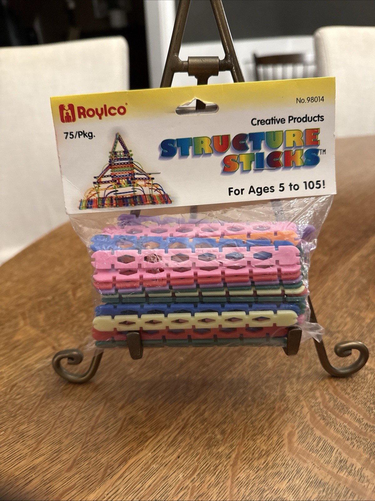 Roylco Structure Sticks Building Construction Set 75 Sticks #98014