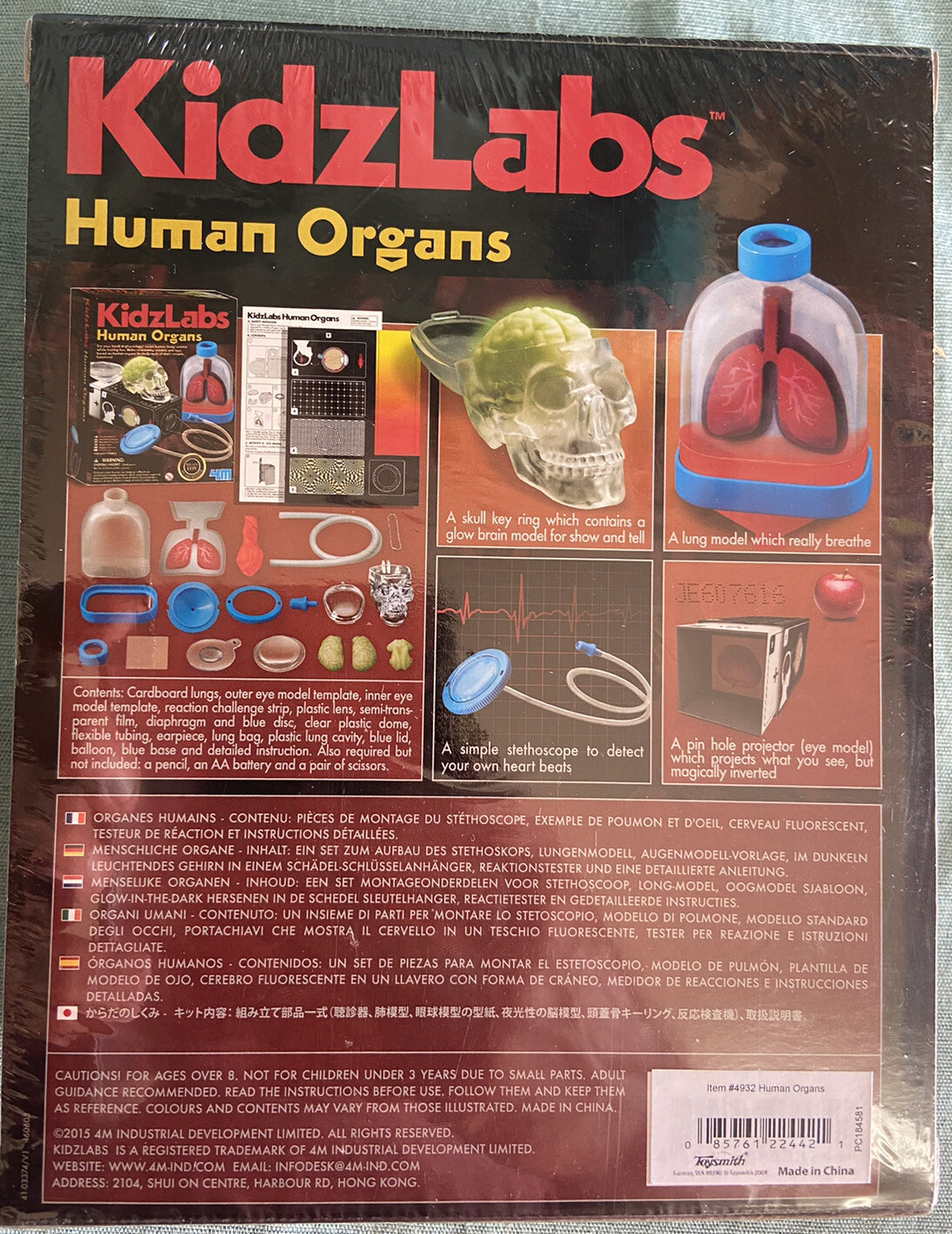 KidzLabs Human Organs, STEM Educational Learning Toy NEW SEALED Kidz Labs