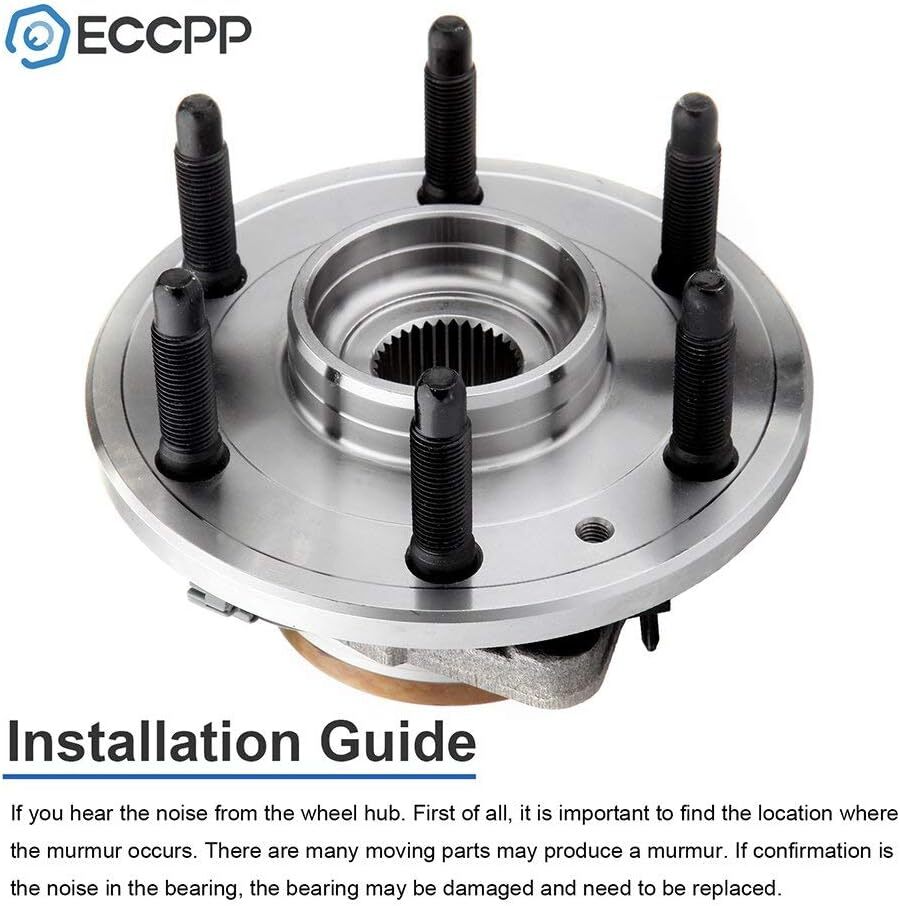 ECCPP Front Wheel Bearing Hub Assembly for 2007-2012 Cadillac Escalade, Chevy