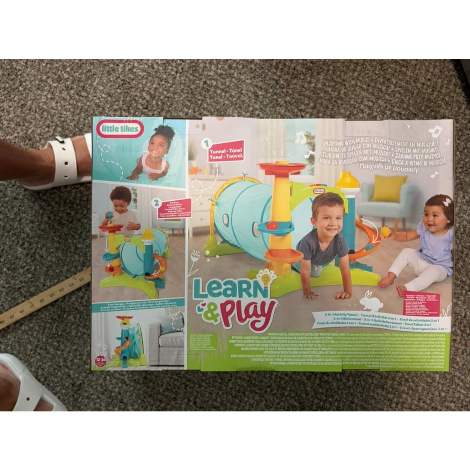 Little Tykes LEARN AND PLAY 2 in 1 tunnel activity