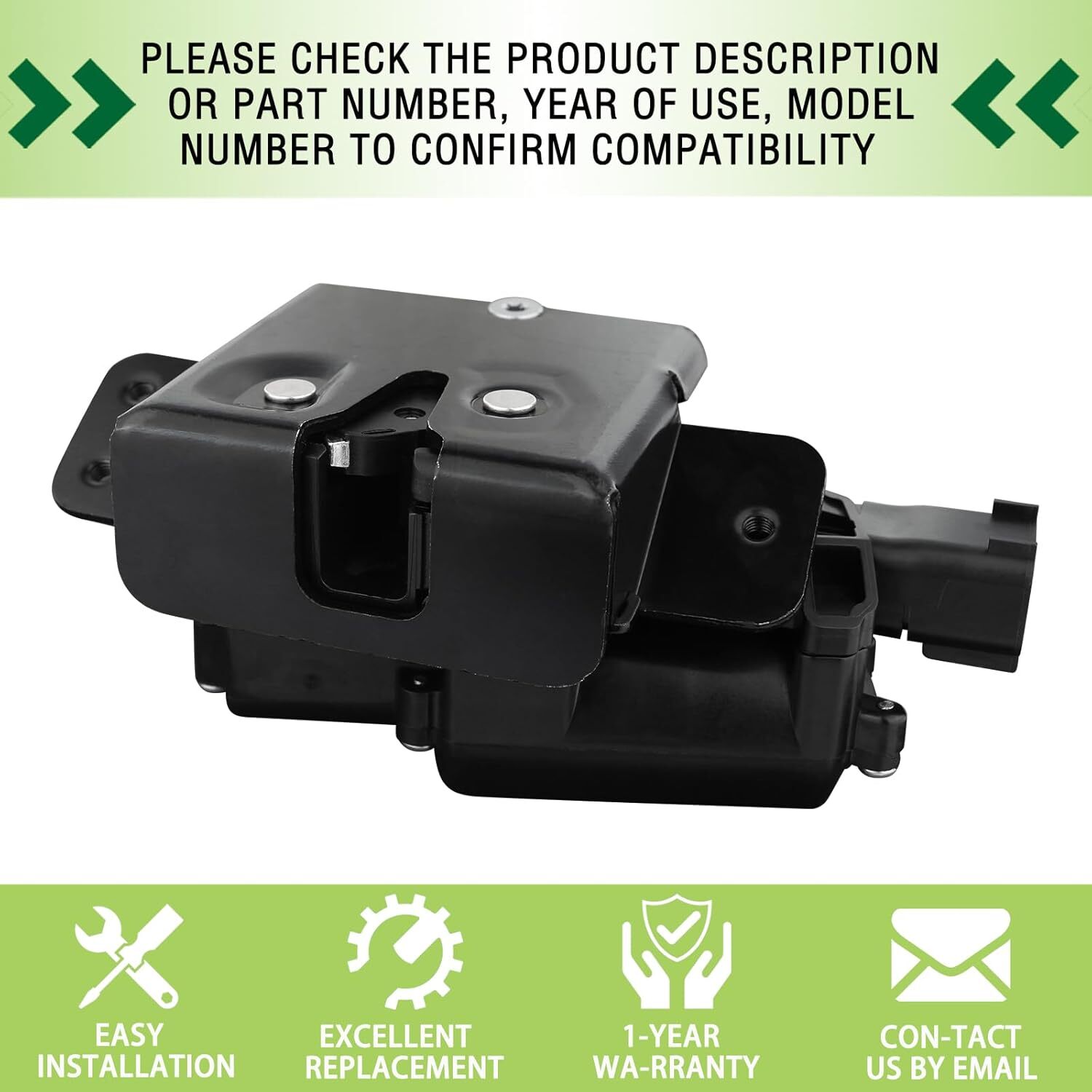 931-107 Trunk Tailgate Latch Actuator with 6 Pins Power Liftgate Rear Hatch Door