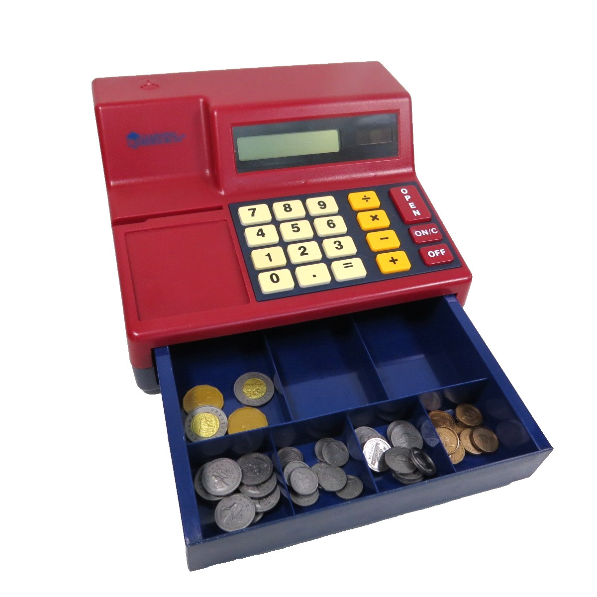 Learning Resources Pretend & Plat working calculator cash register money LER2690