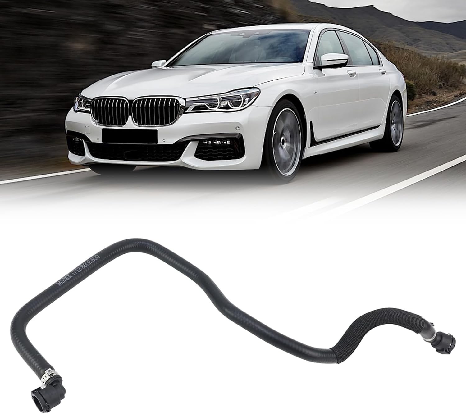 Breather Hose Radiator Coolant Hose for BMW 530e E60, 530e xDrive E60, 530i E60,