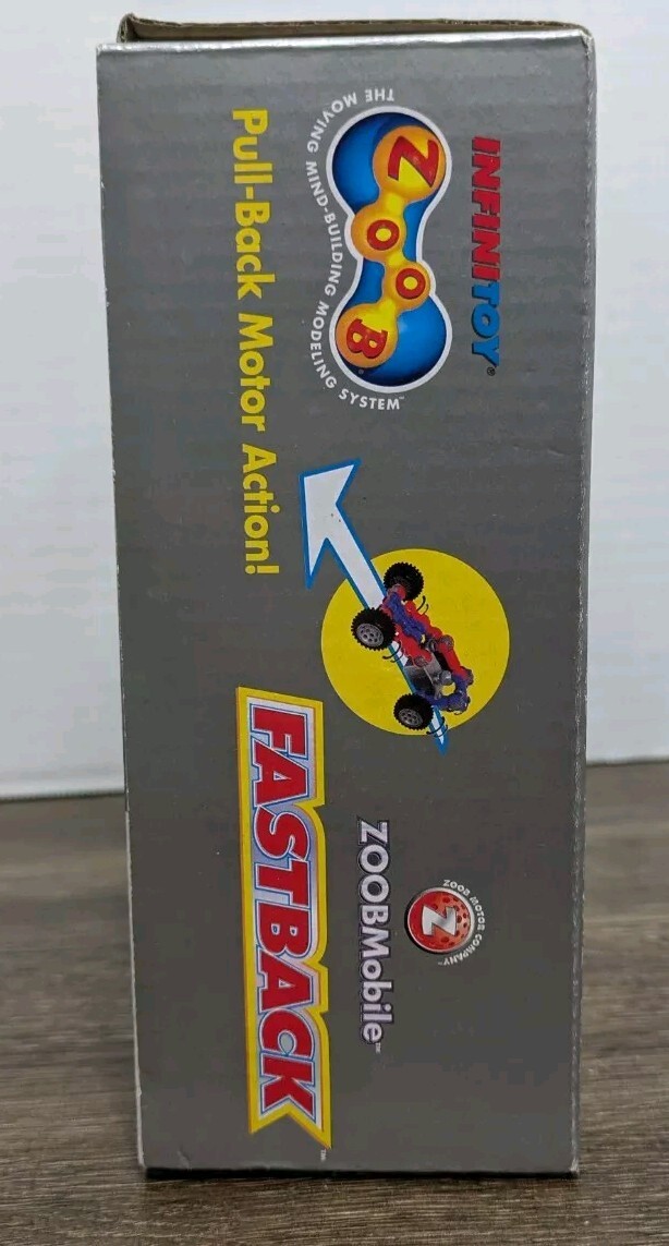 ZOOB MOBILE Fastback Racecar 20 Pieces Pull Back Motor Infinitoy 2011 – NEW