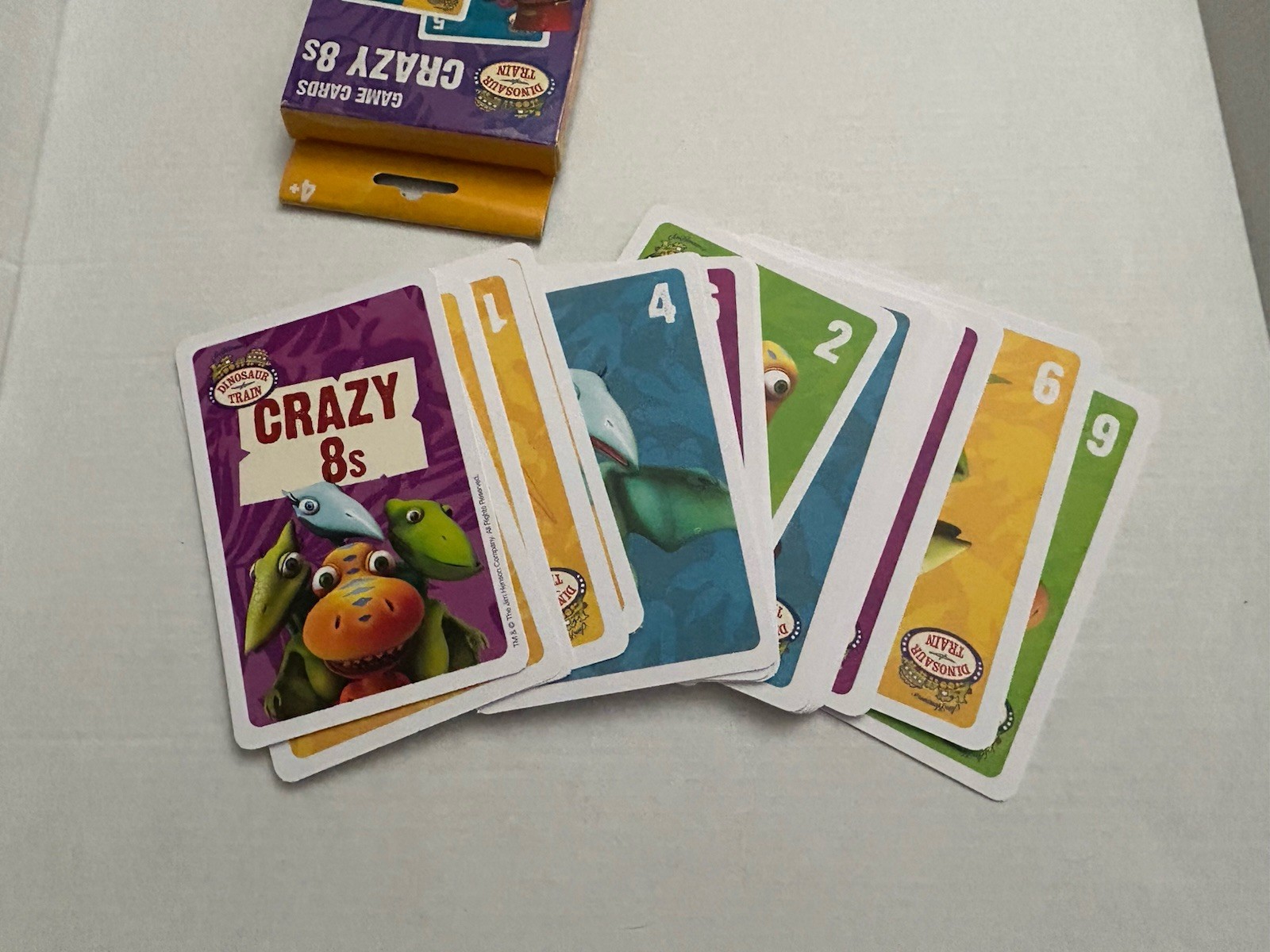 PBS Dinosaur Train Crazy 8’s Game Cards Age 4+ *New, Torn Box*Learning Made Fun