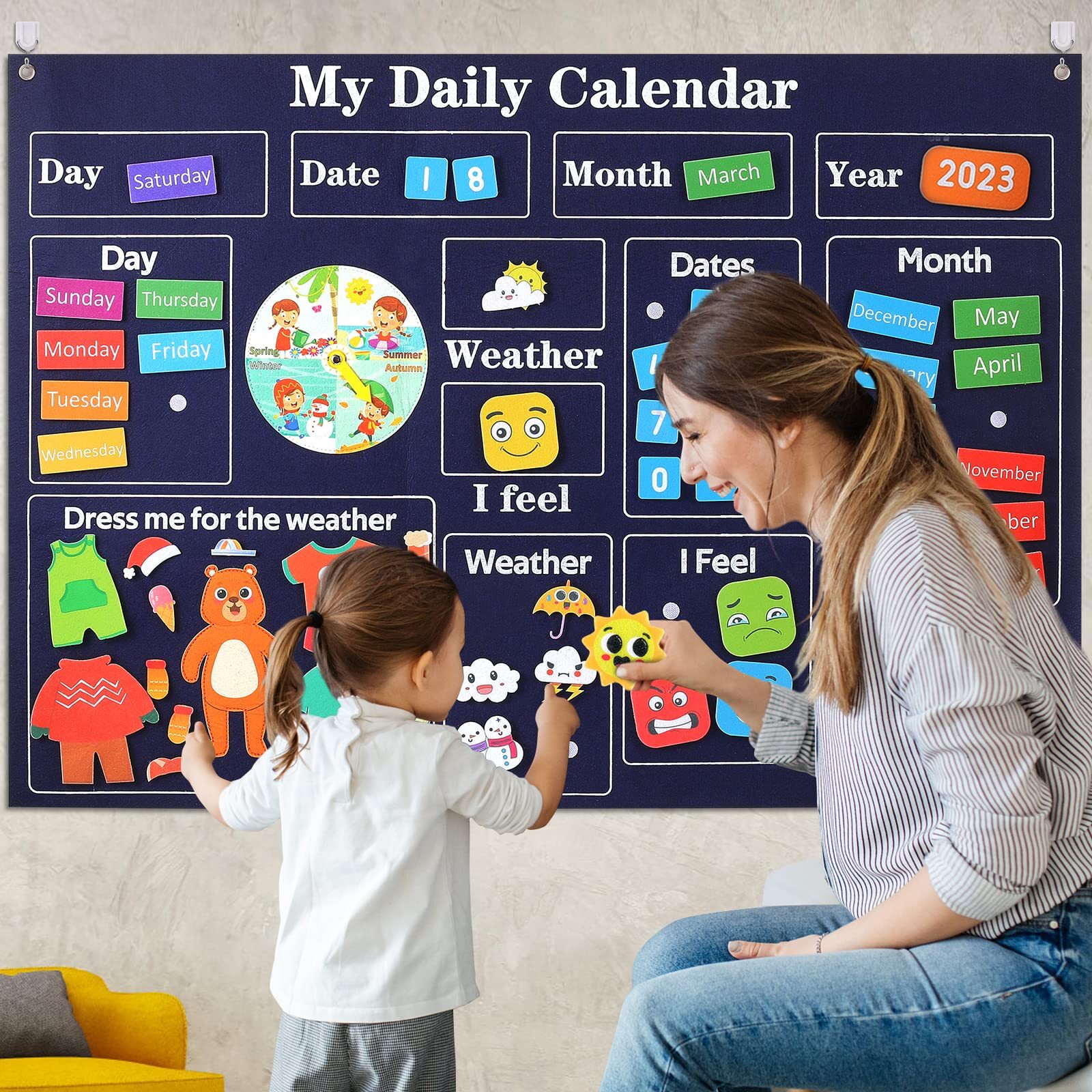 My First Daily Calendar-Preschool Classroom Must Haves Circle Time Learning C…