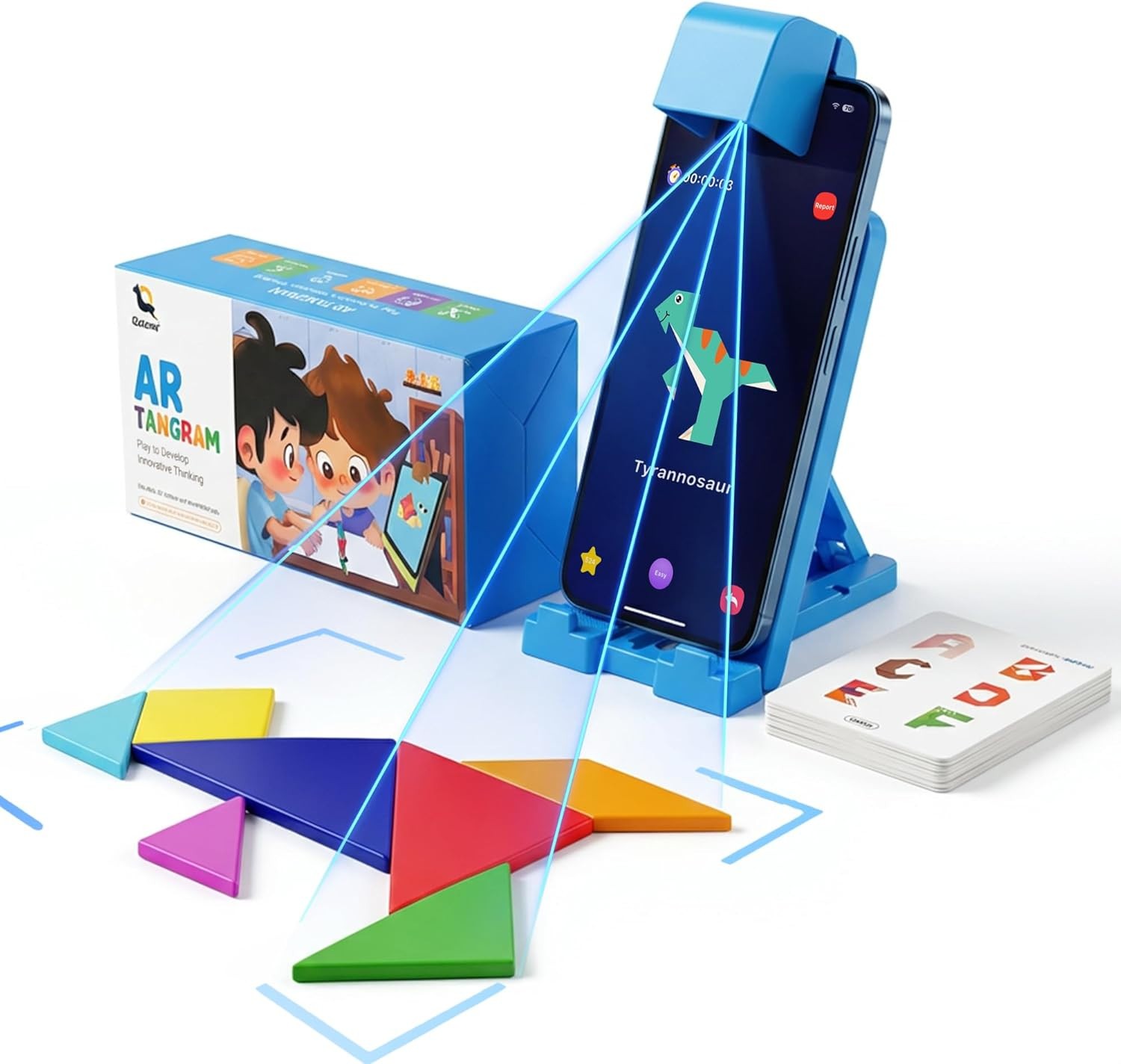 AR Tangram STEM Puzzle Toy Kids Ages 4-6 Educational Learning Game