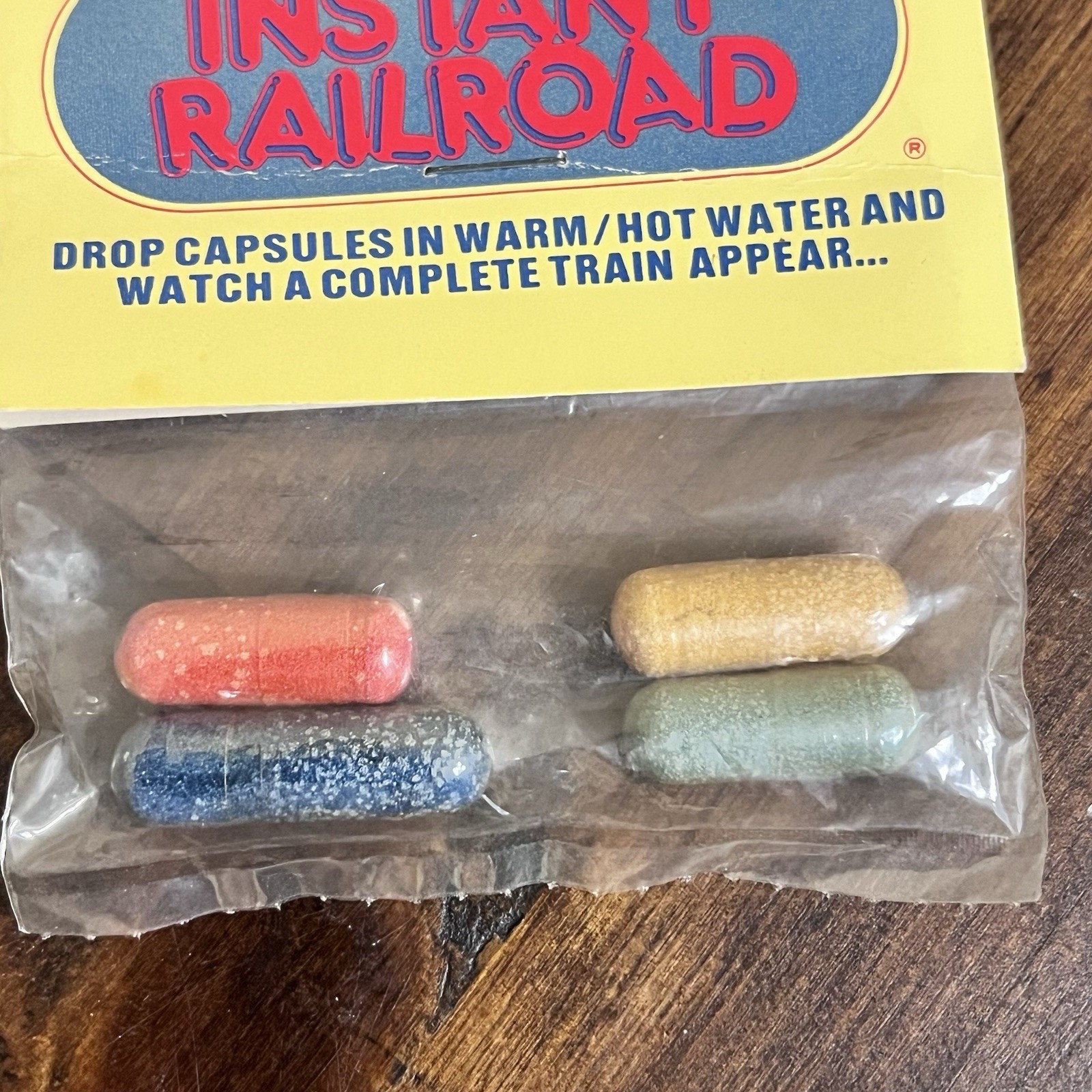 NOS Vintage IMPULSE Sales – Instant Railroad Drop Capsules – Train Set
