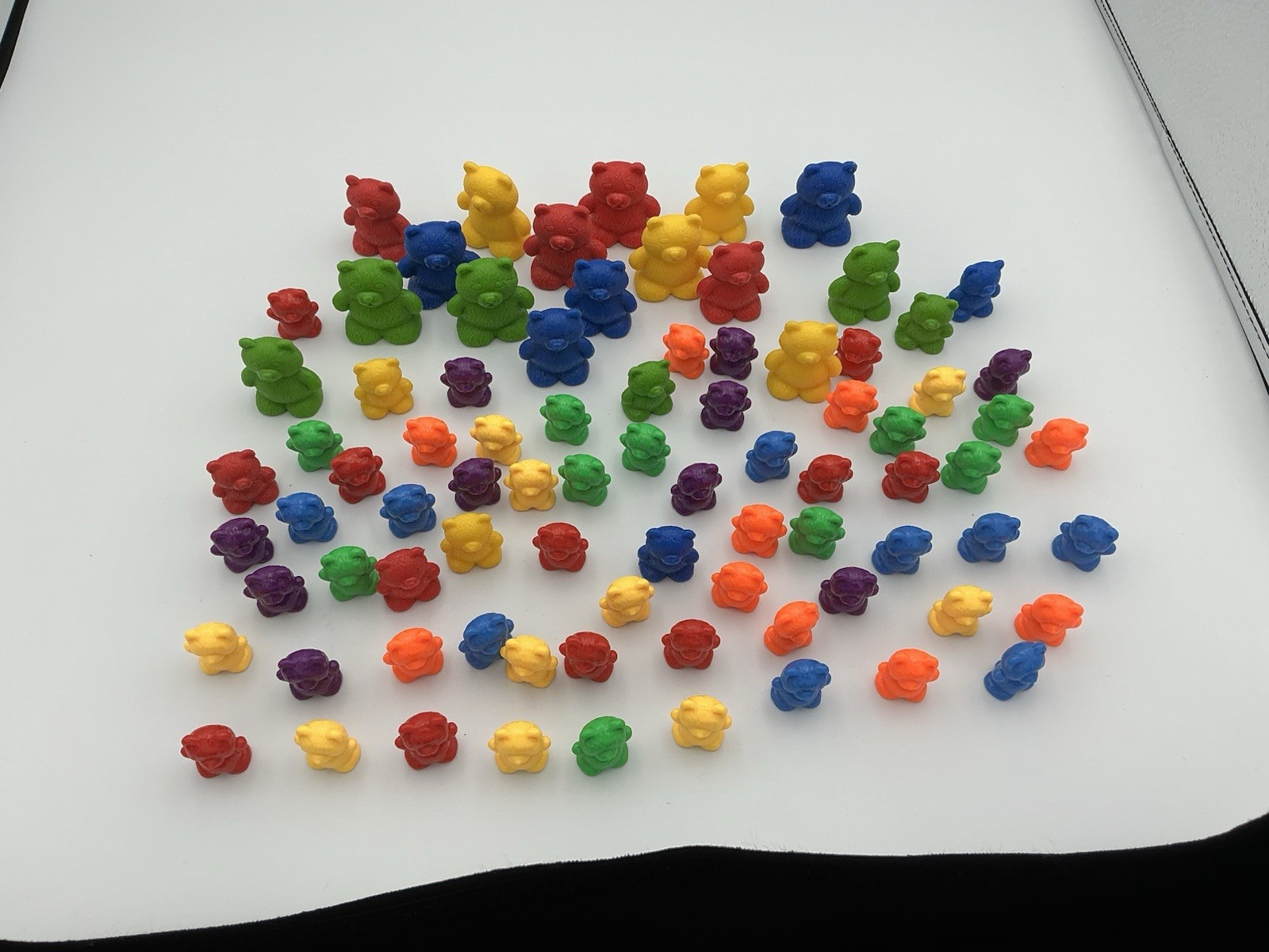 83 Counting Bears 3 Sizes Plastic Math Manipulatives Sorting Counters Lot