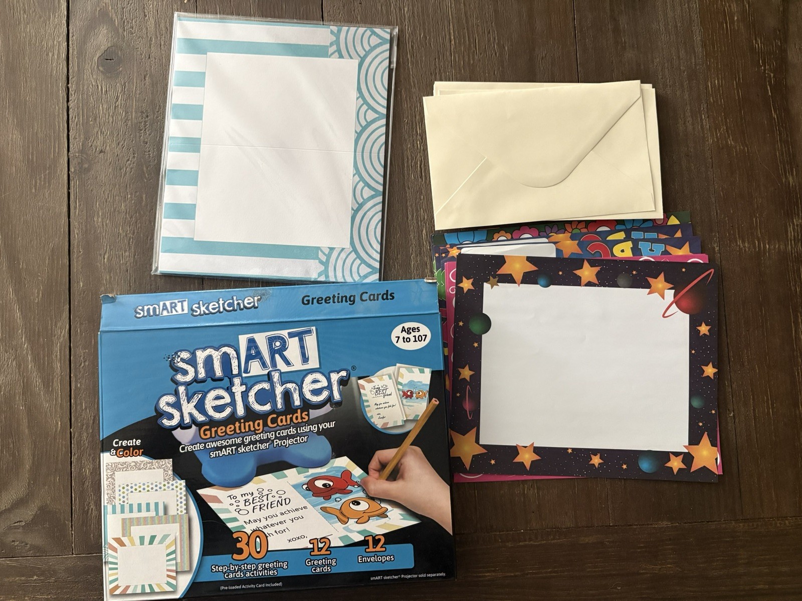 smART sketcher 2.0 Drawing Toy Kit With 3 Orange Expansion Packs Cards