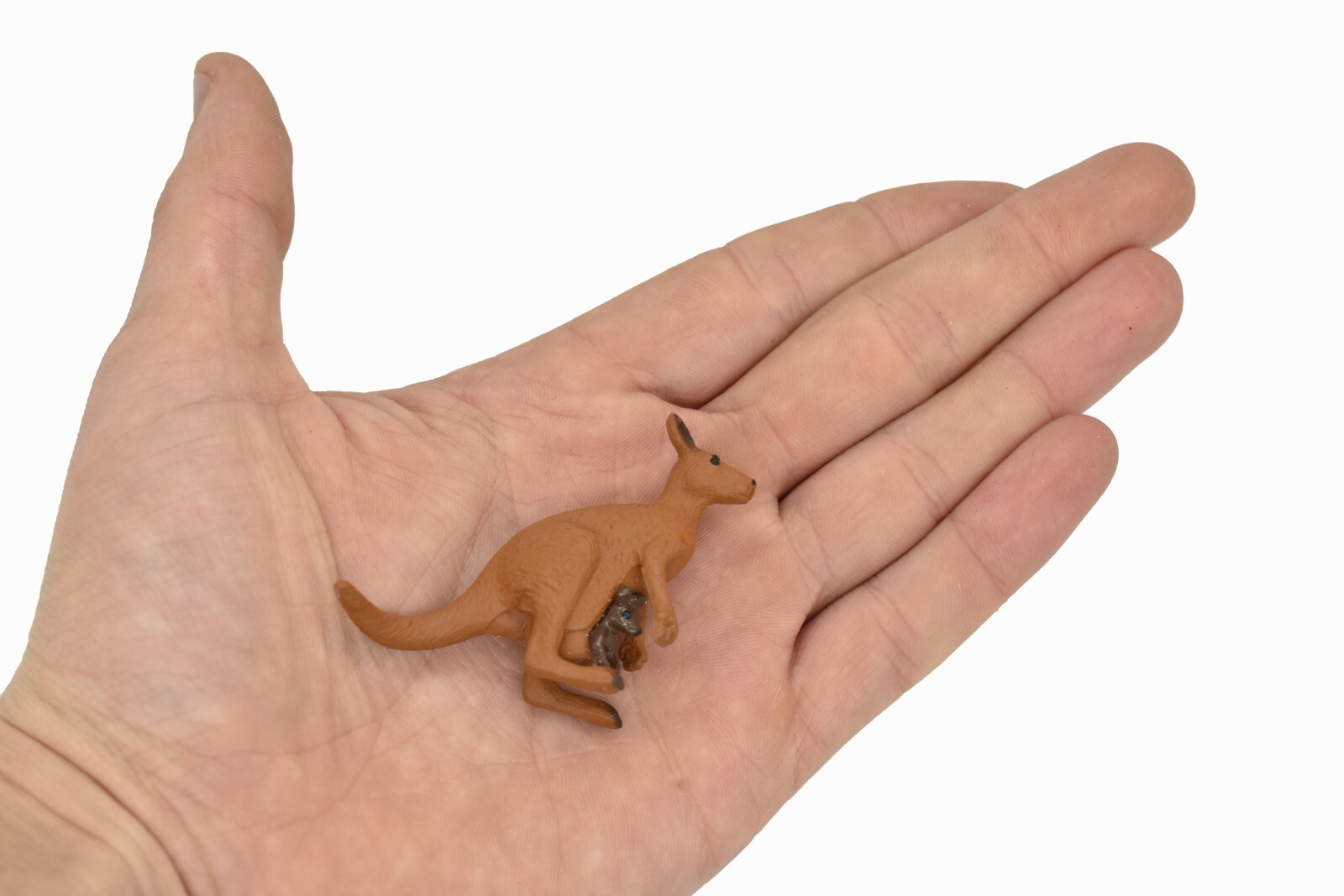 Kangaroo with Baby, Plastic Replica 2 1/2-inch long – F1757 B42