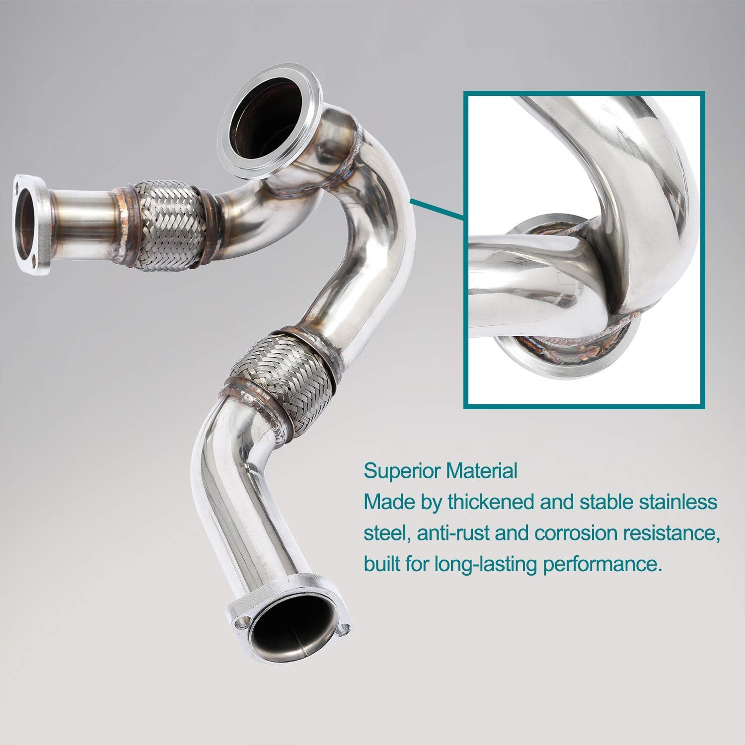 HQPASFY Turbocharger Y-Pipe Up Pipe for 2003-2007 Ford 6.0L Powerstroke Diese…