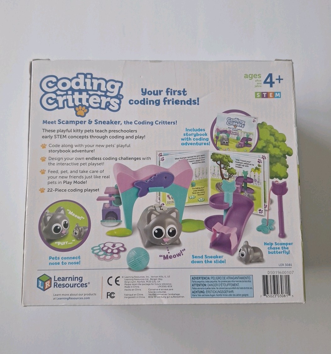 Learning Resources LER3081 Coding Critters Scamper & Sneaker Toys