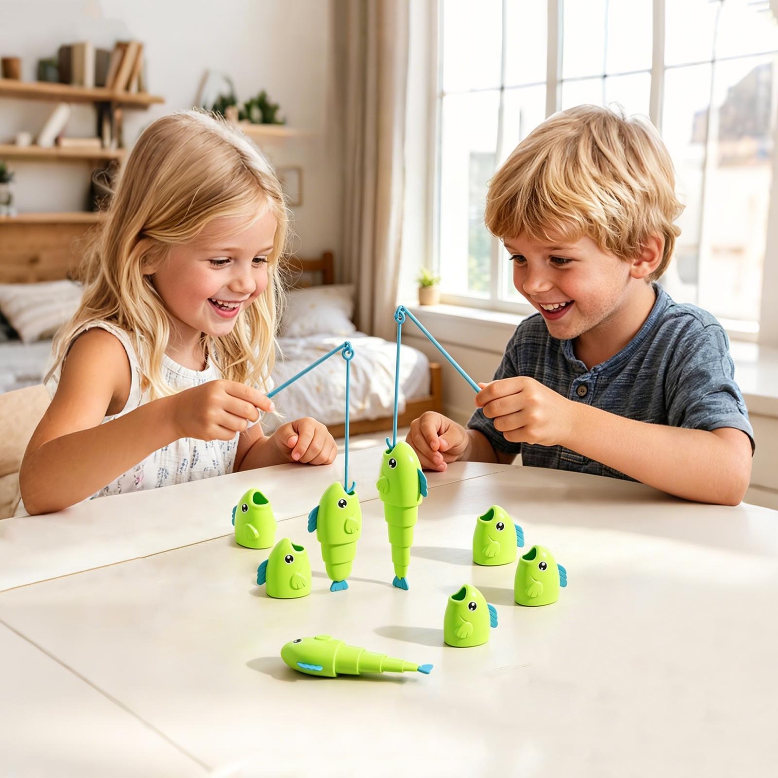 Telescopic Fishing Game For Kids Who Can Catch Longest Fish Game