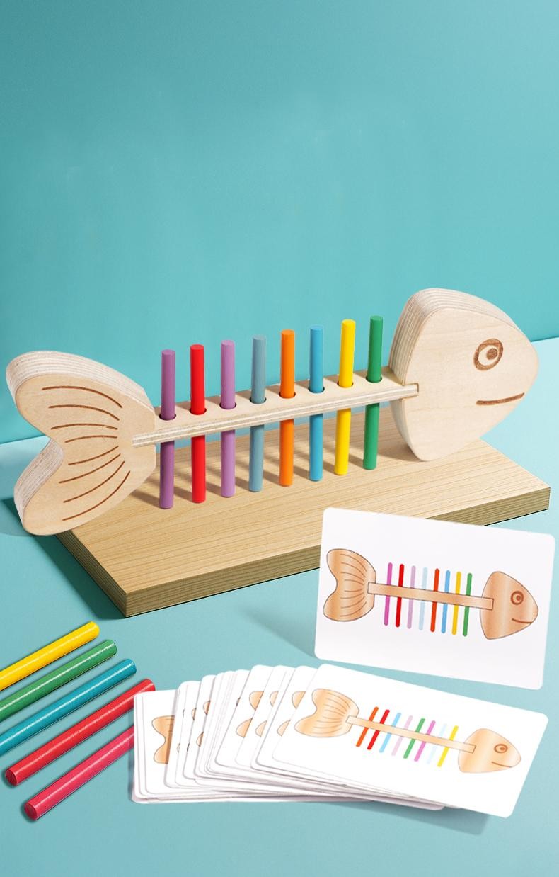 Children Wooden Balance Stick Sensory Puzzle Game Educational Birthday Gift