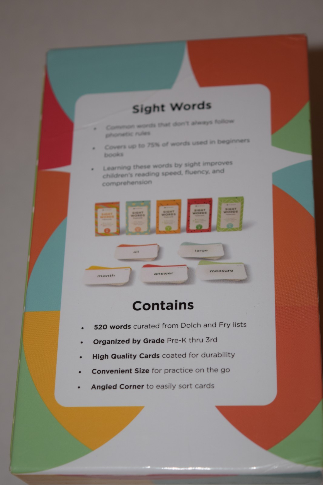 Think Tank Scholar: Sight Words Flashcards Box Set PreK – 3rd Grade