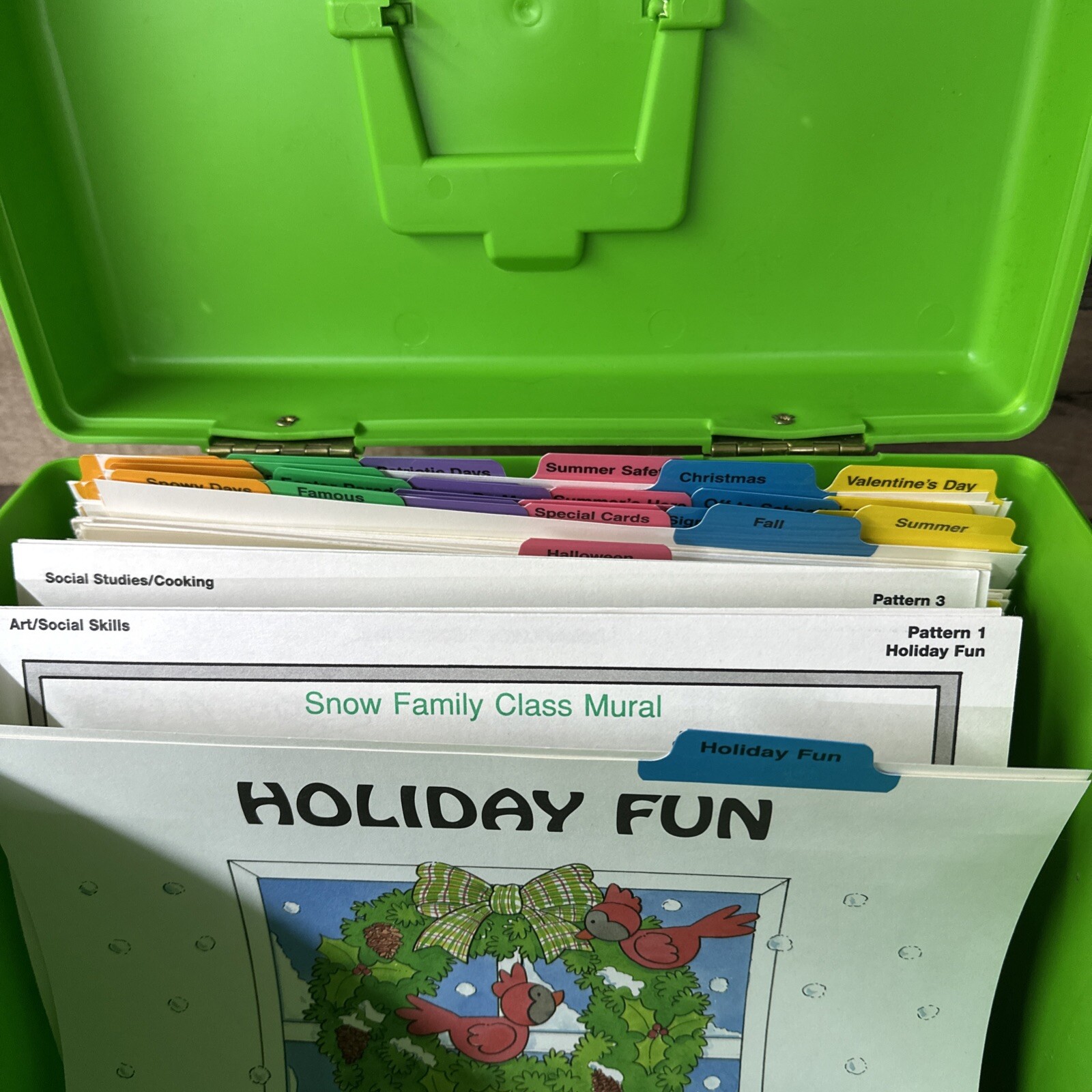 MACMILLAN JUMBO SEASONAL PATTERNS Educational Teaching Art Sets Not Complete