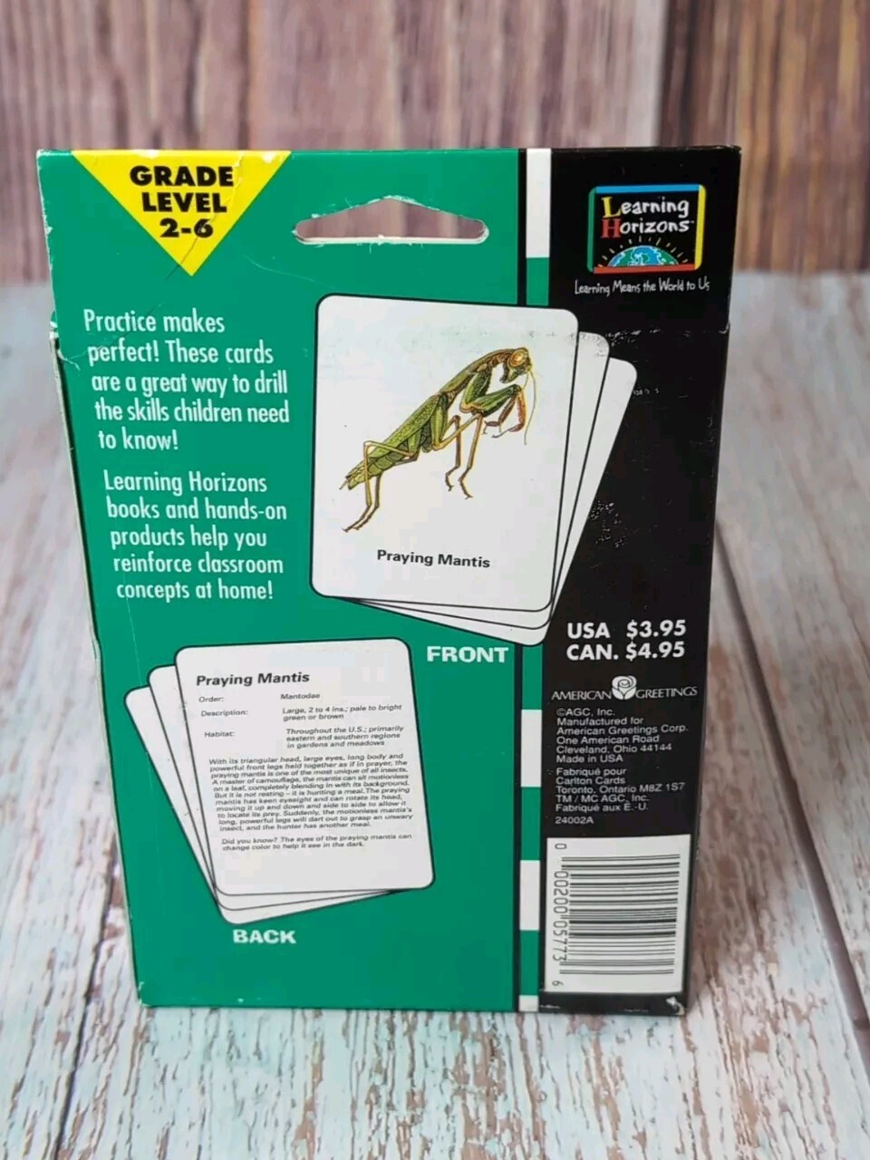 Learning Horizons Educational Flash Card Packs Monarch Butterfly 30 Insects