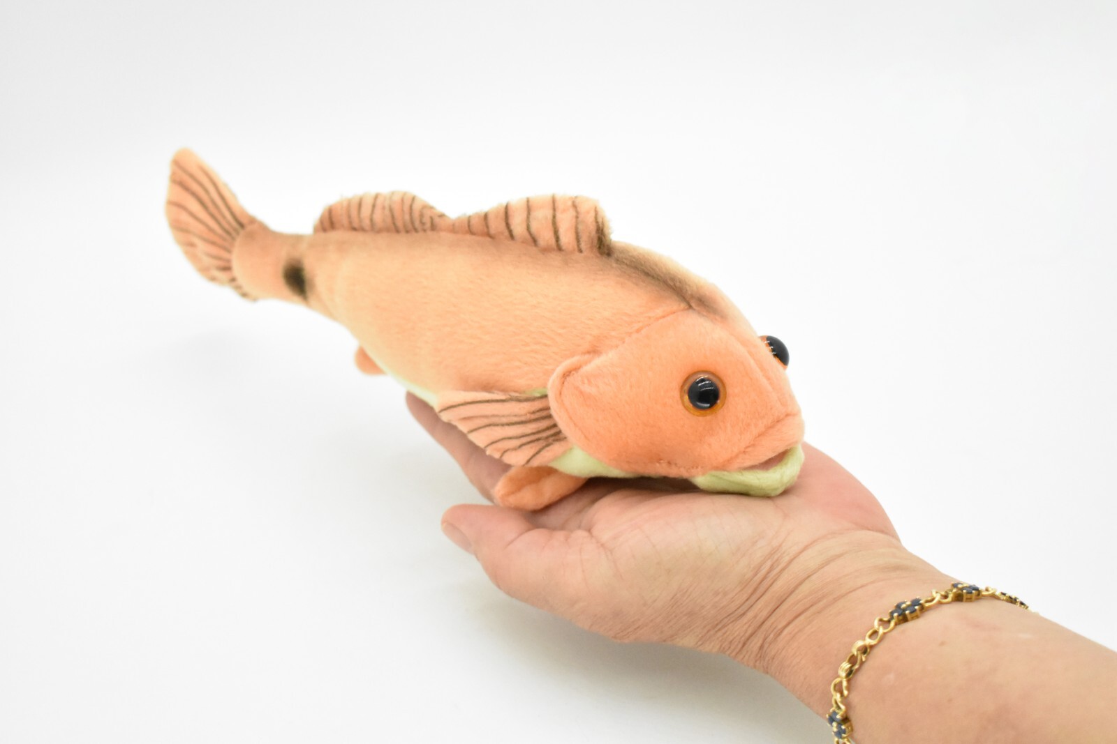 Red Fish Drum Spottail Bass Realistic Stuffed Plush Soft Toy 10″ F2400